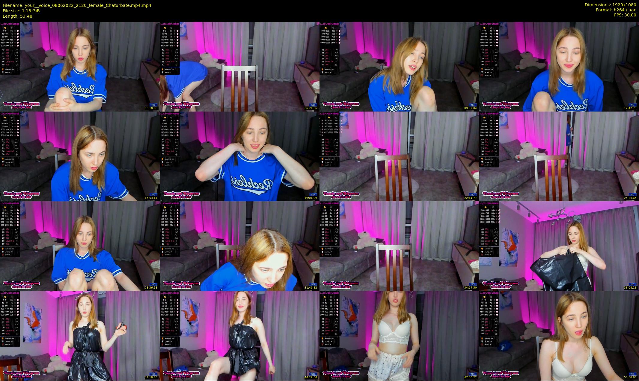 your__voice — 54 minute Chaturbate female cam show recording, 1080p, Jun 8, 2022