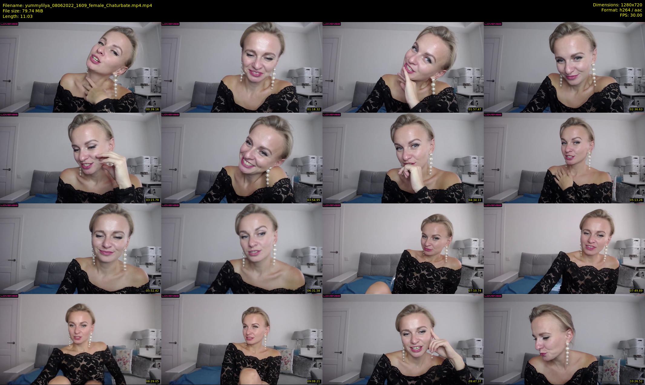 yummylilya — 12 minute Chaturbate female cam show recording, 720p, Jun 8, 2022
