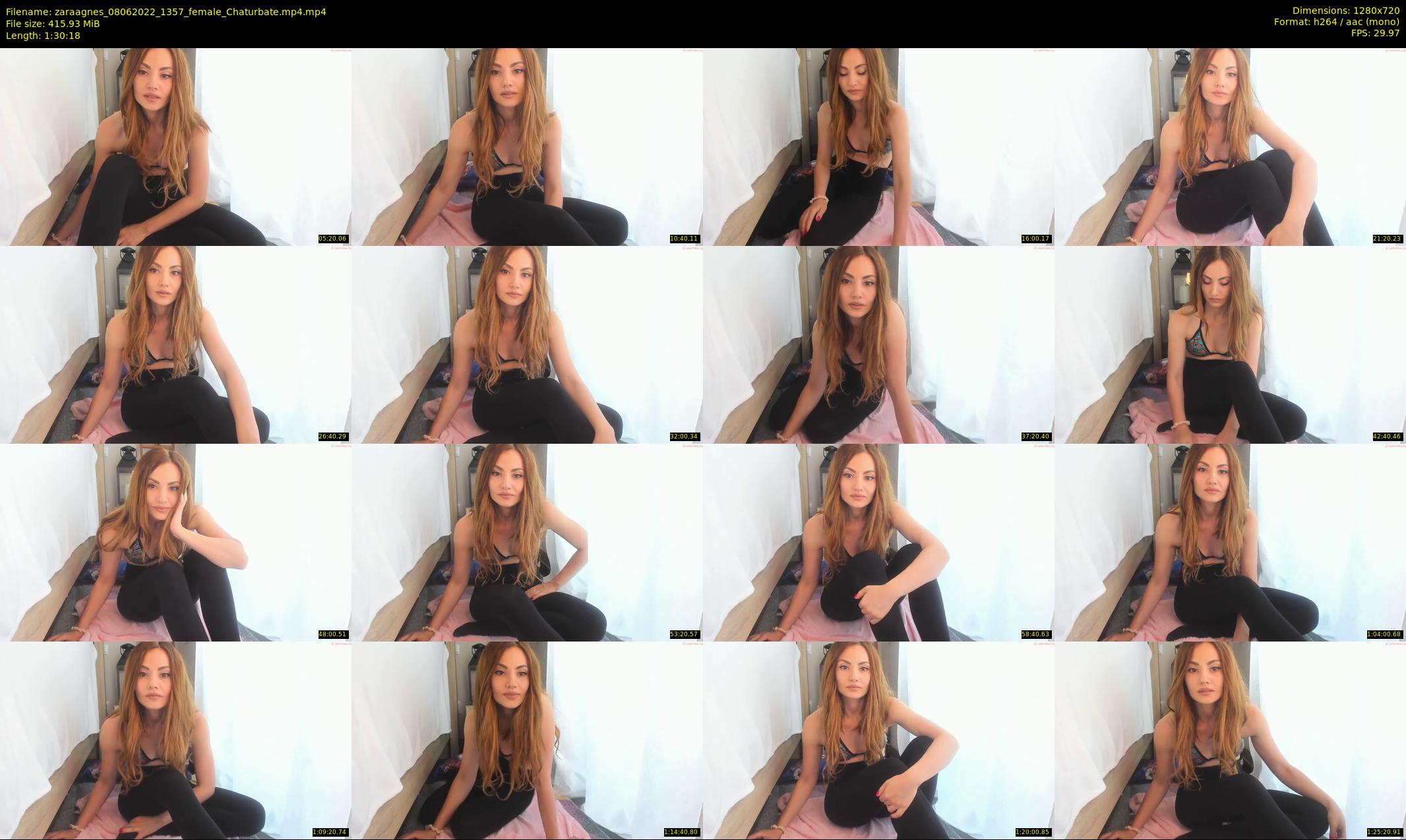 zaraagnes — 91 minute Chaturbate female cam show recording, 720p, Jun 8, 2022