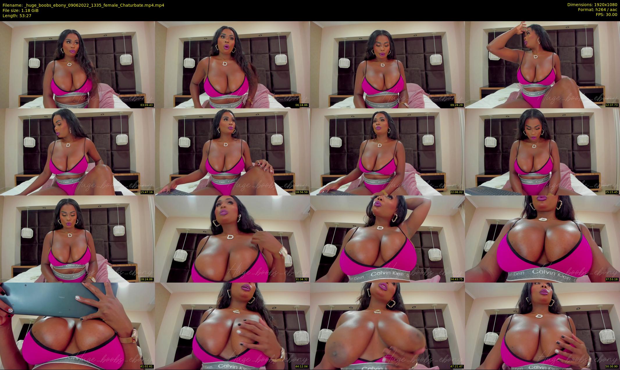 _huge_boobs_ebony — 54 minute Chaturbate female cam show recording, 1080p, Jun 9, 2022