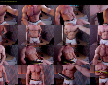 adam_muscle_ — 54 minute Chaturbate male cam show recording, 1080p, Jun 9, 2022