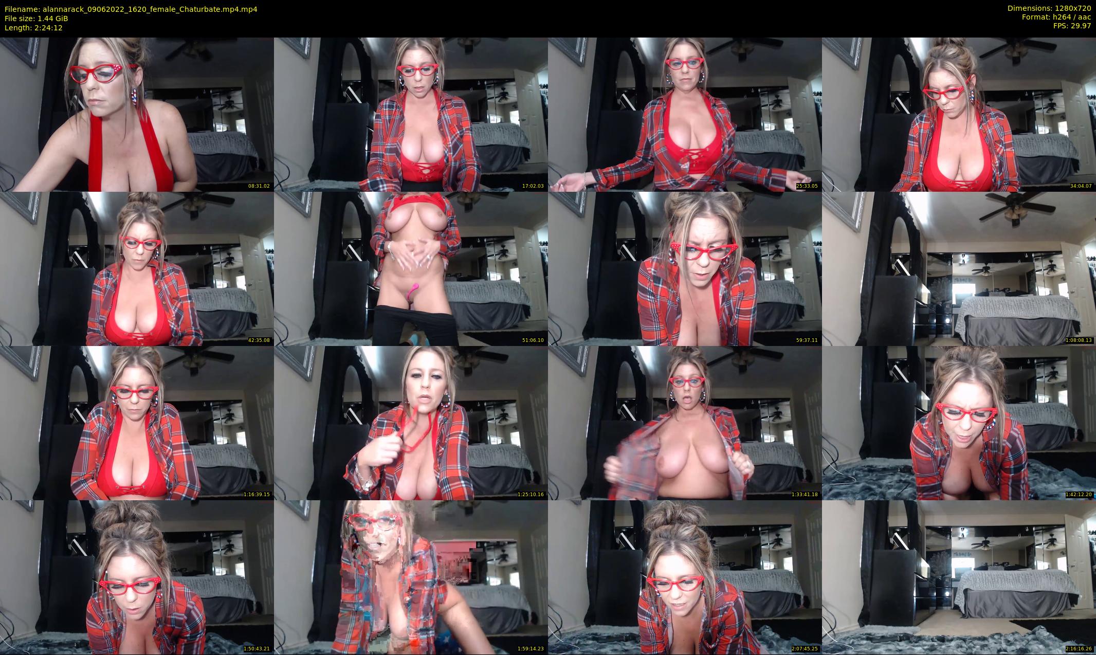 alannarack — 145 minute Chaturbate female cam show recording, 720p, Jun 9, 2022