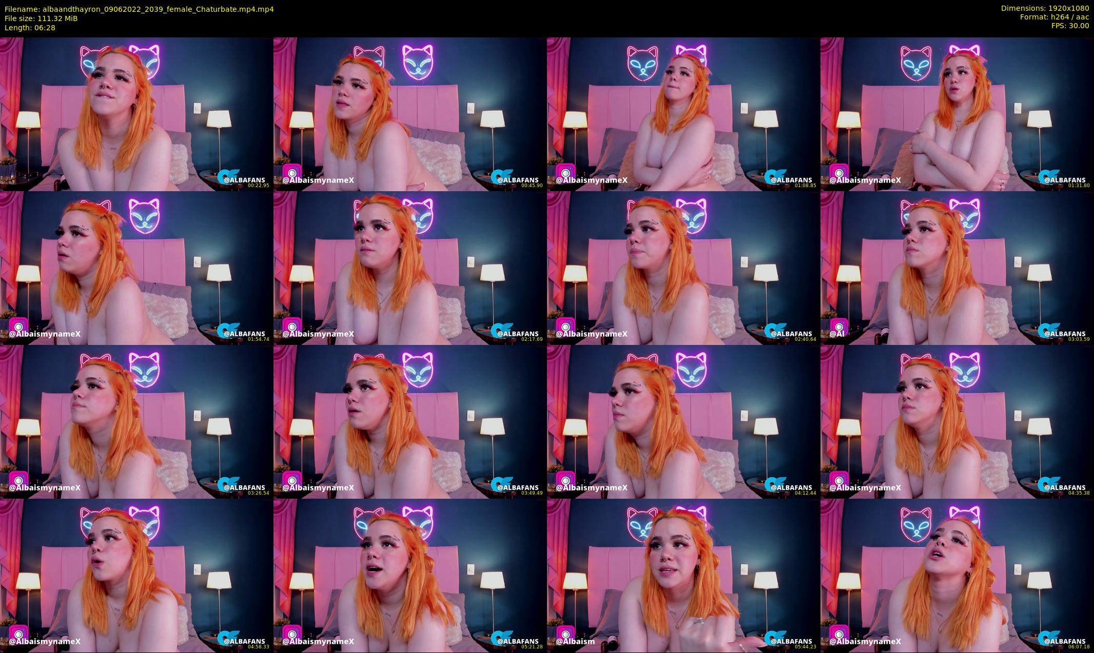 albaandthayron — 7 minute Chaturbate couple cam show recording, 1080p, Jun 9, 2022