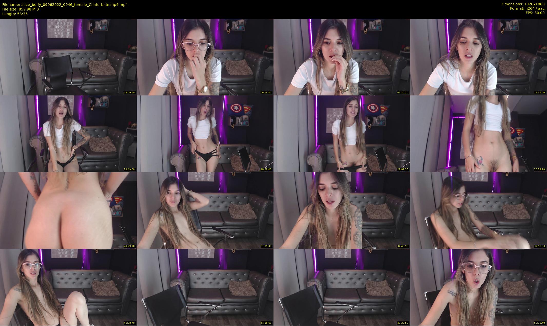 alice_buffy — 54 minute Chaturbate female cam show recording, 1080p, Jun 9, 2022