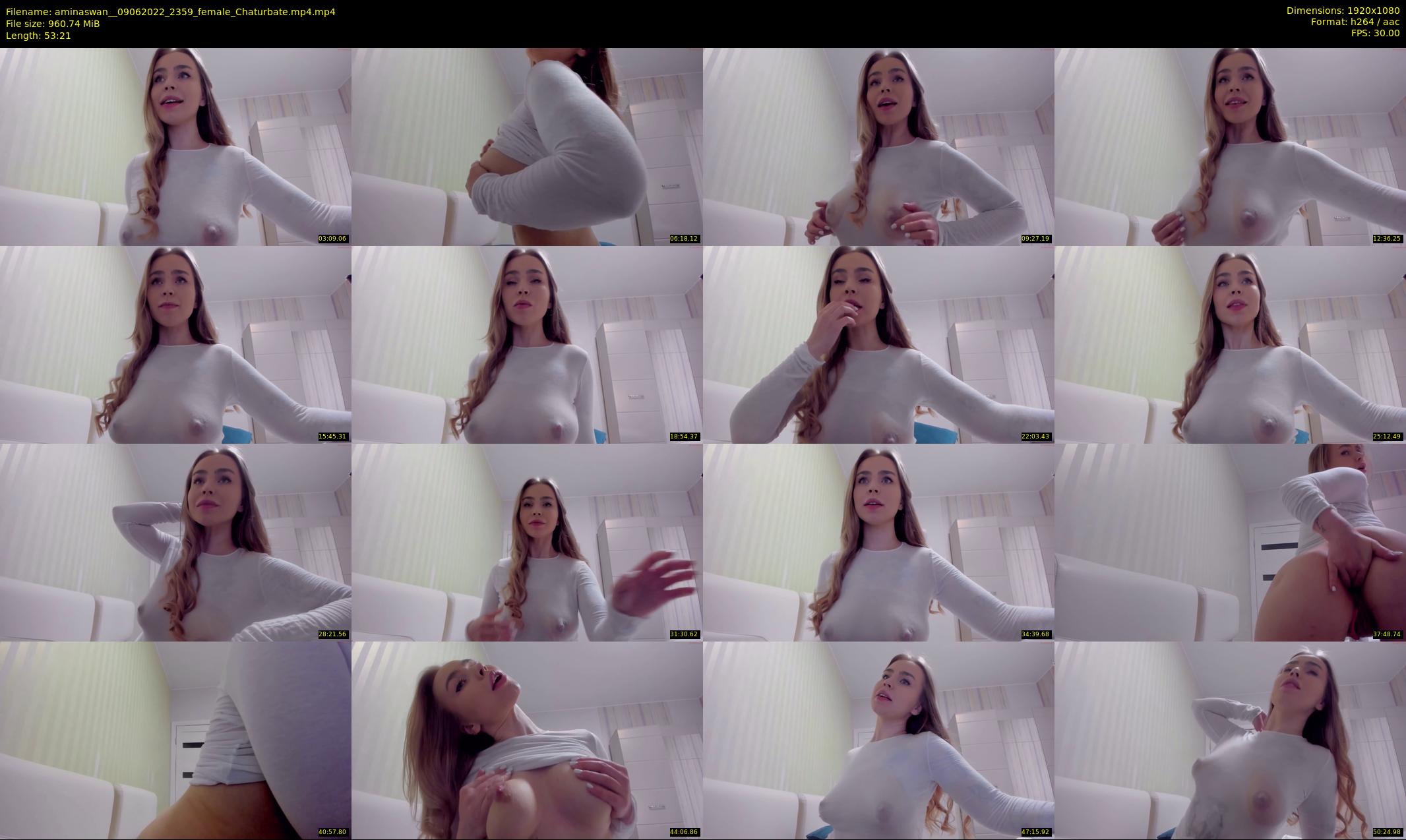 aminaswan_ — 54 minute Chaturbate female cam show recording, 1080p, Jun 9, 2022