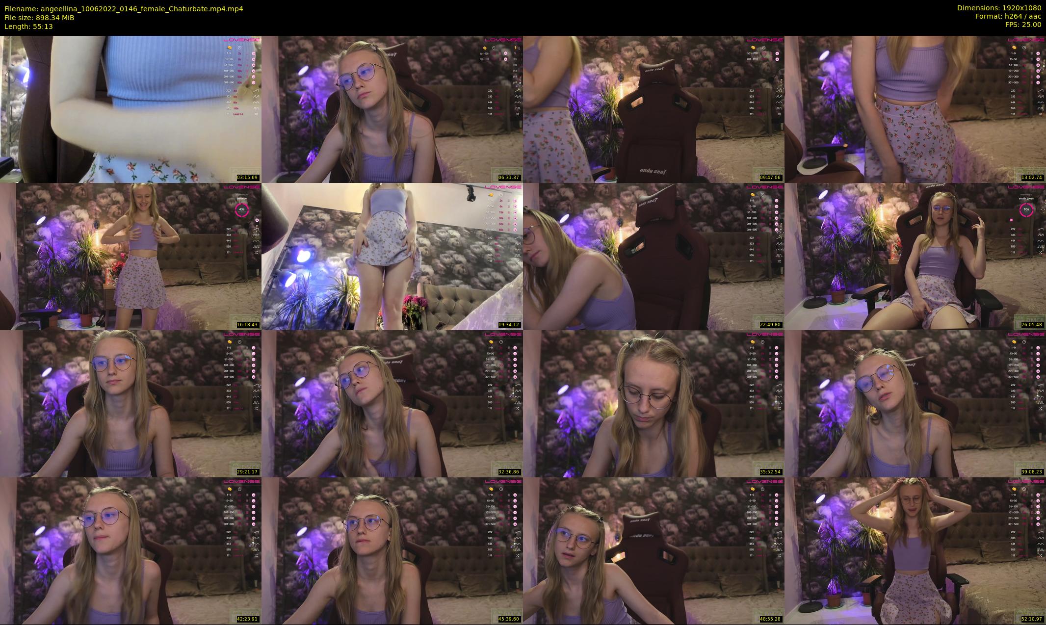 angeellina — 56 minute Chaturbate female cam show recording, 1080p, Jun 10, 2022