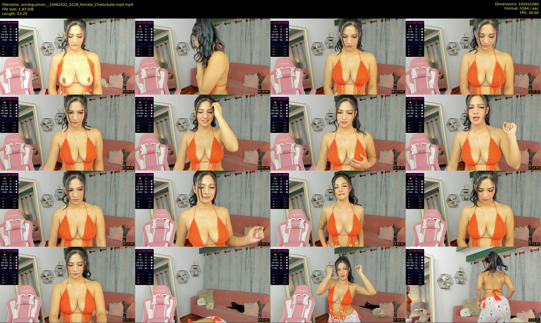 annieguzman_ — 54 minute Chaturbate female cam show recording, 1080p, Jun 10, 2022