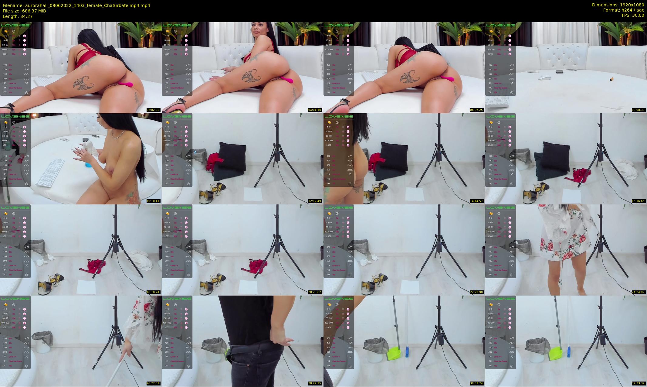 aurorahall — 35 minute Chaturbate female cam show recording, 1080p, Jun 9, 2022