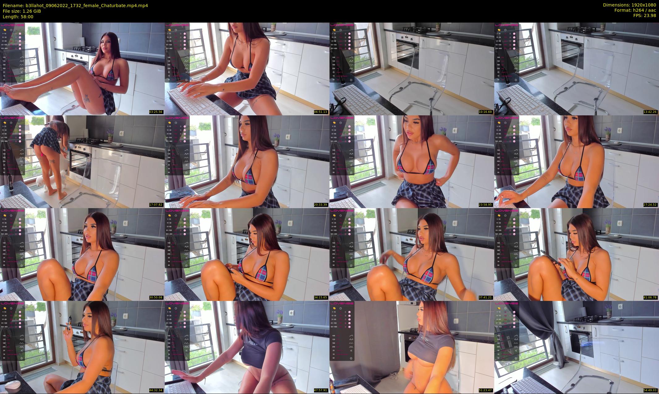 b3llahot — 58 minute Chaturbate female cam show recording, 1080p, Jun 9, 2022