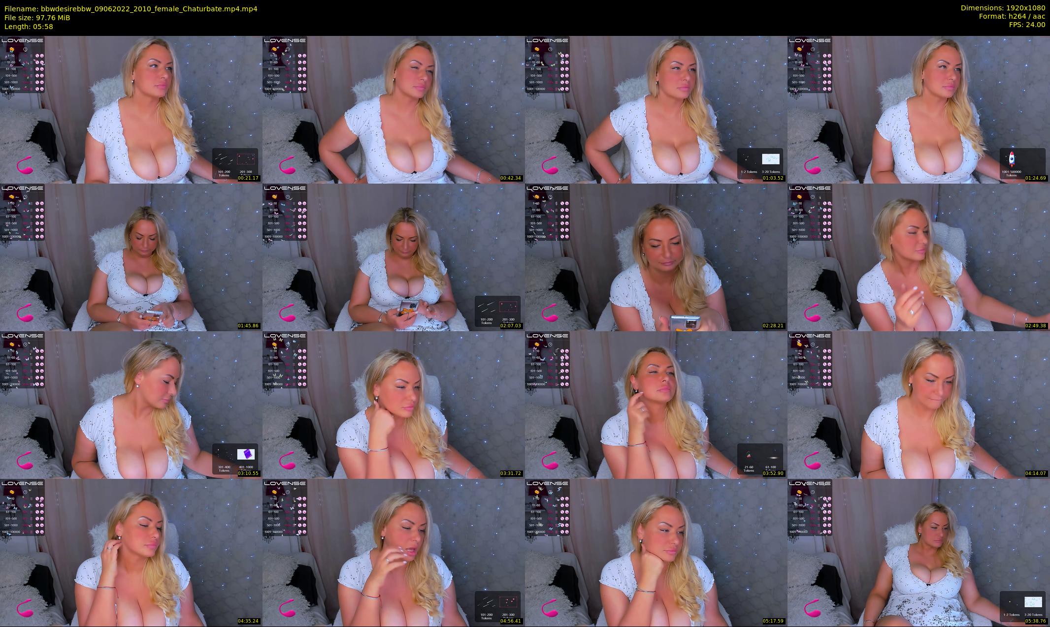 bbwdesirebbw — 6 minute Chaturbate female cam show recording, 1080p, Jun 9, 2022