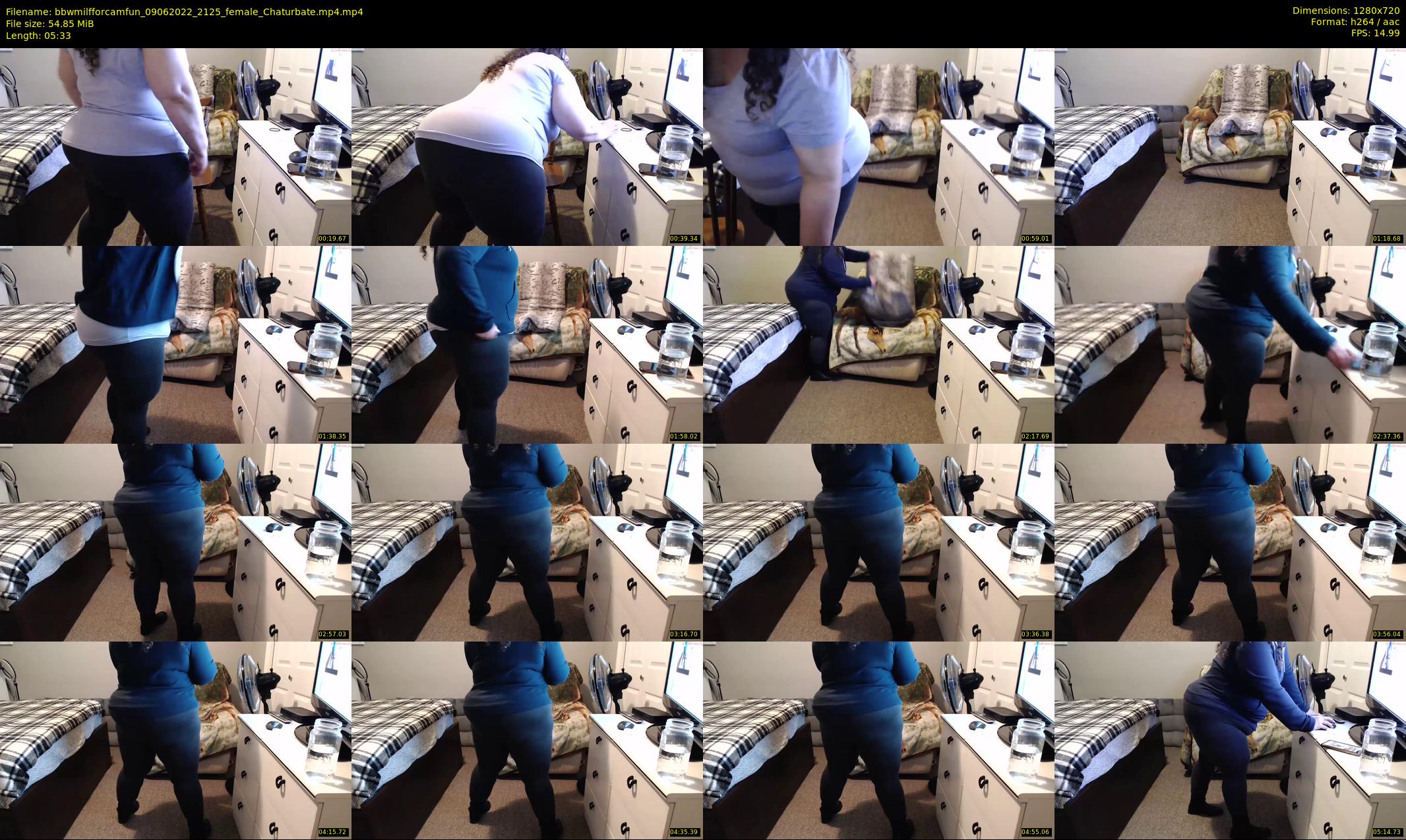 bbwmilfforcamfun — 6 minute Chaturbate female cam show recording, 720p, Jun 9, 2022