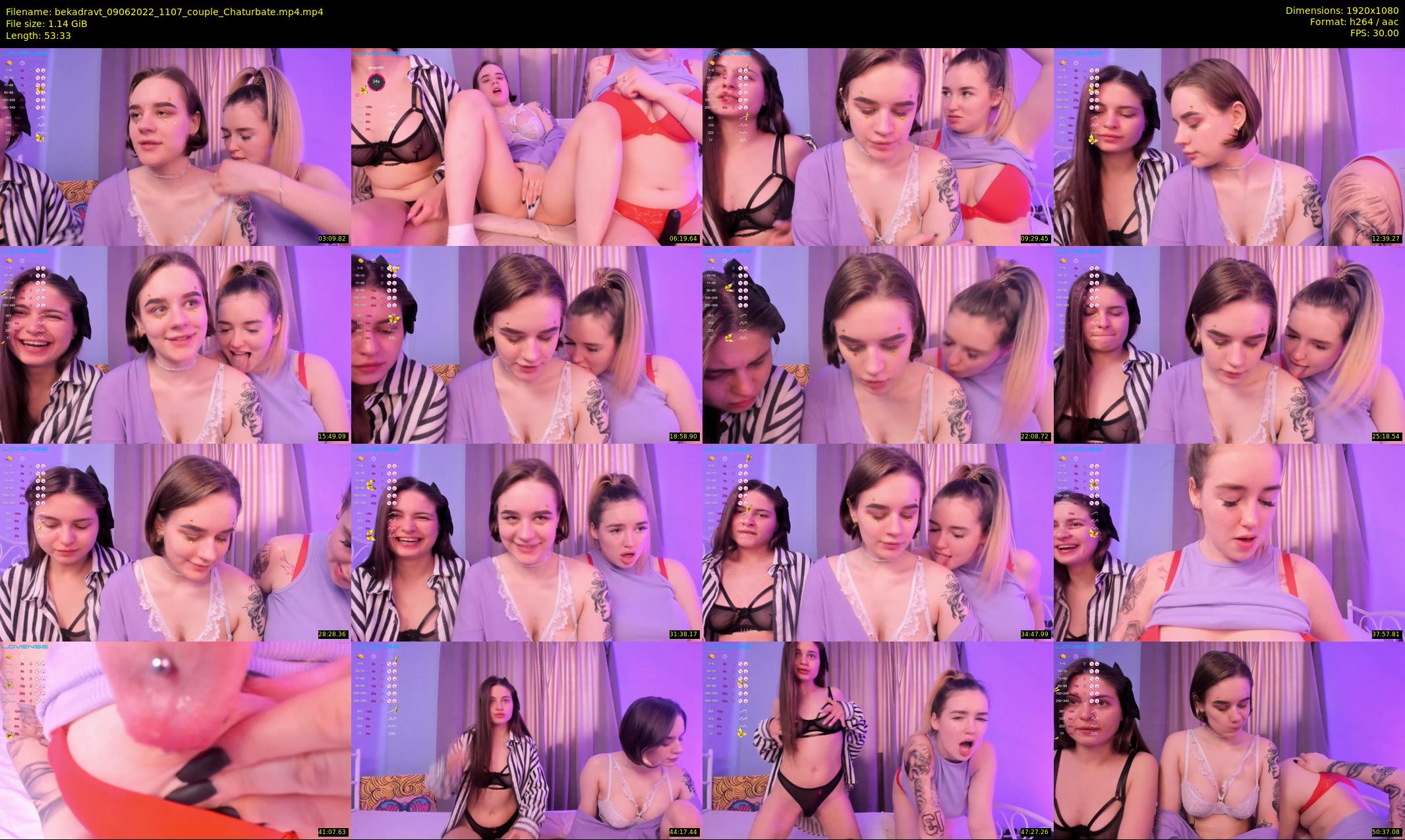 bekadravt — 54 minute Chaturbate couple cam show recording, 1080p, Jun 9, 2022