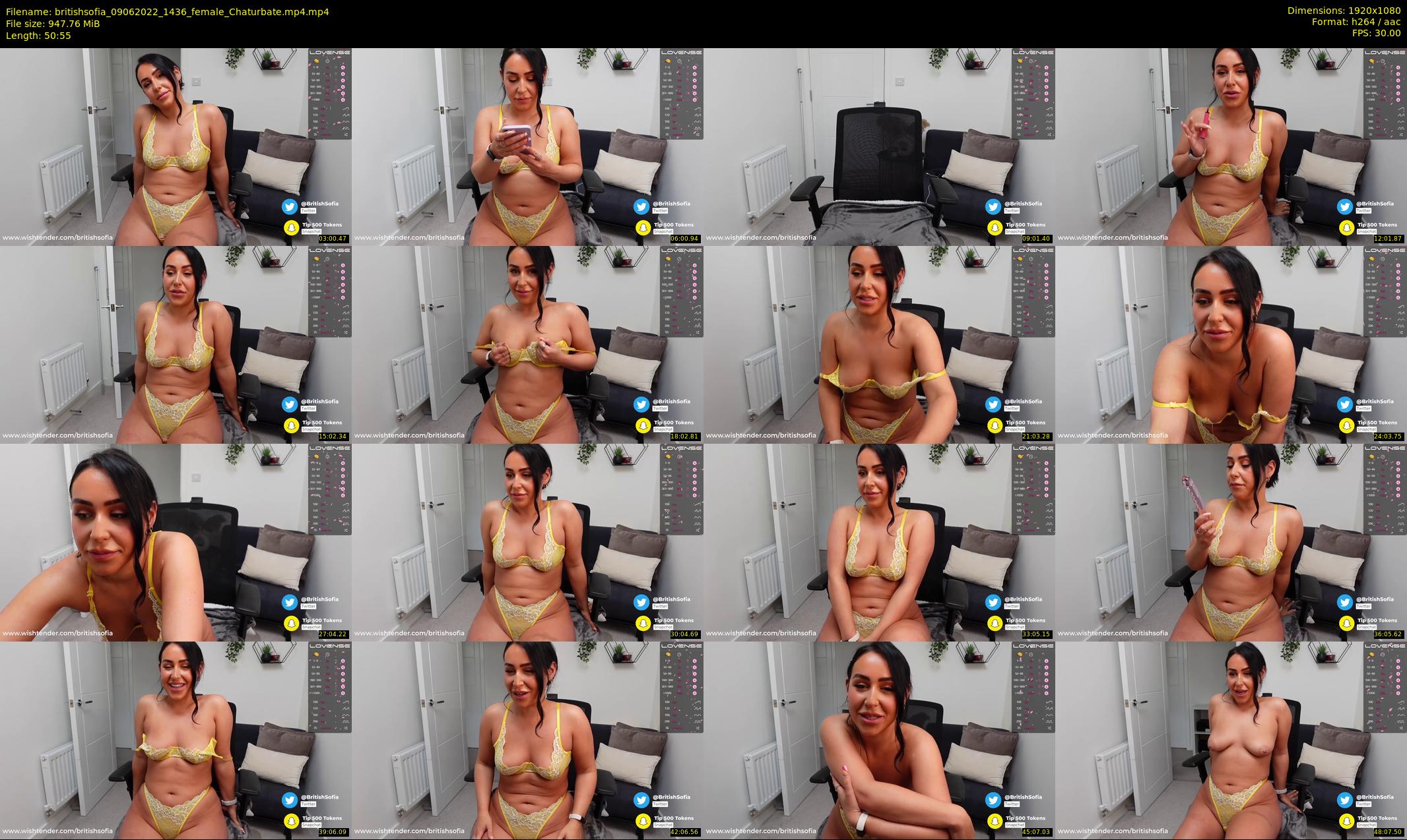 britishsofia — 51 minute Chaturbate female cam show recording, 1080p, Jun 9, 2022