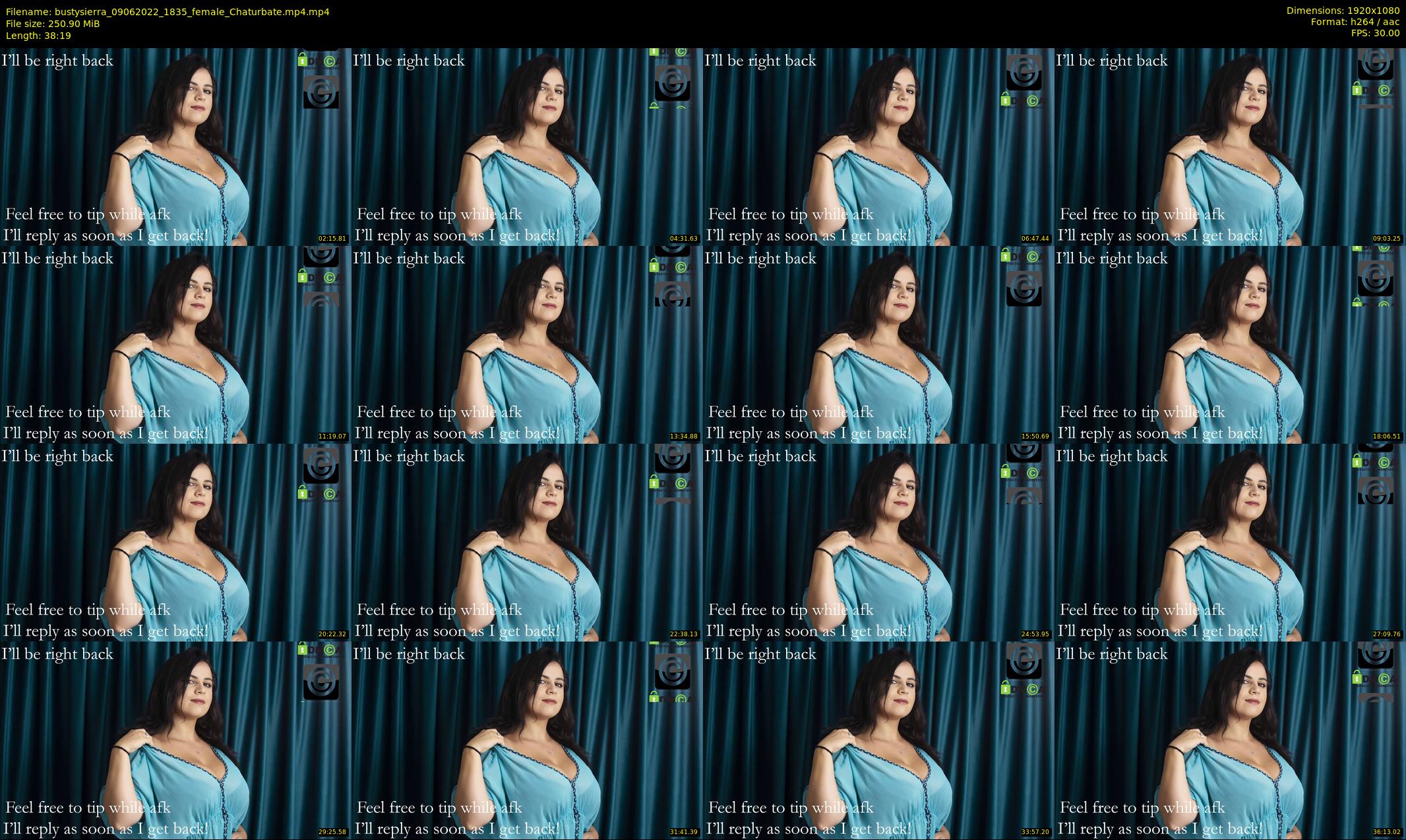 bustysierra — 39 minute Chaturbate female cam show recording, 1080p, Jun 9, 2022