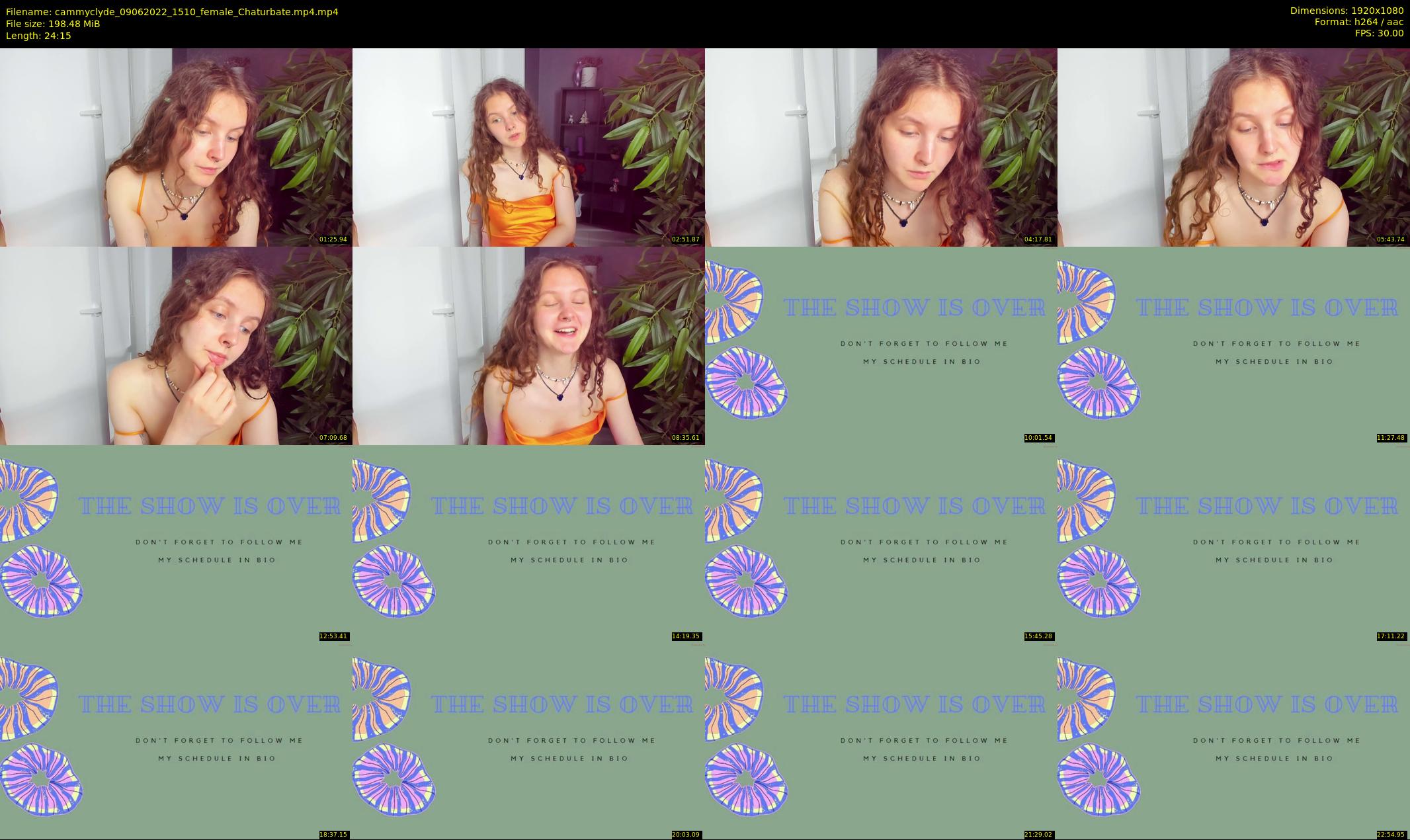 cammyclyde — 25 minute Chaturbate female cam show recording, 1080p, Jun 9, 2022