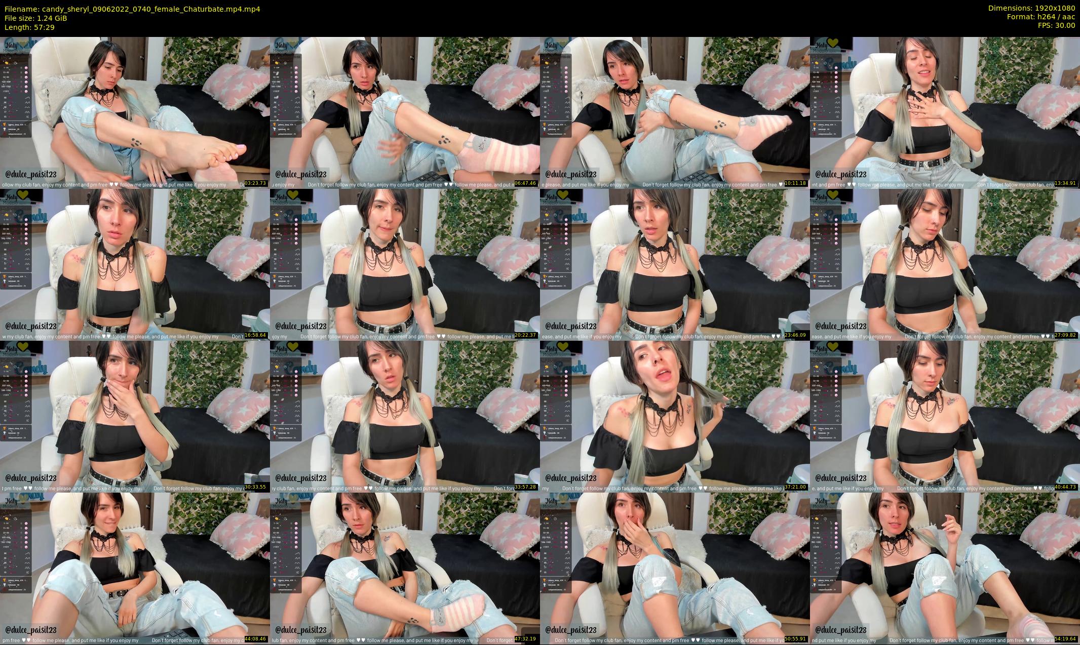 candy_sheryl — 58 minute Chaturbate female cam show recording, 1080p, Jun 9, 2022