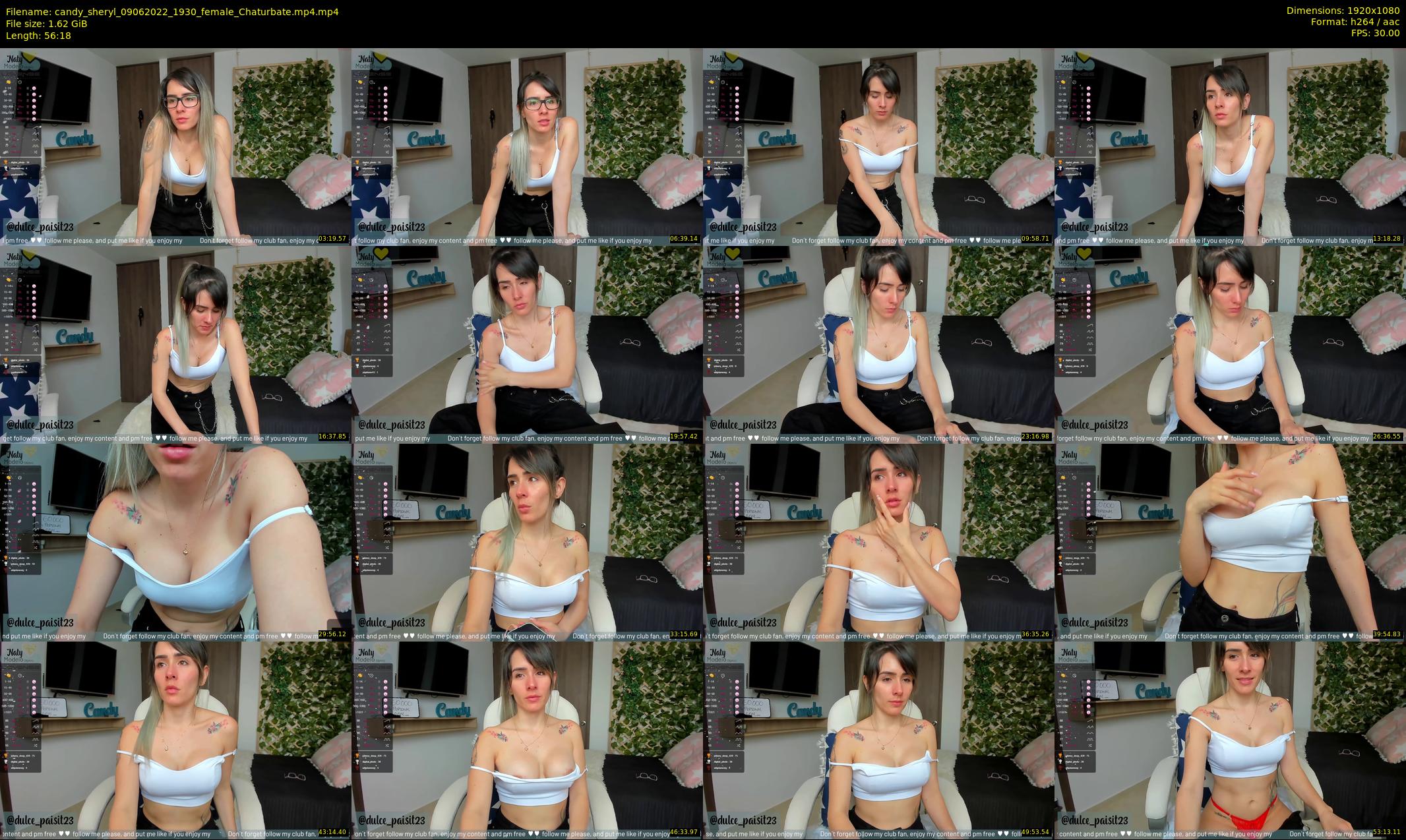candy_sheryl — 57 minute Chaturbate female cam show recording, 1080p, Jun 9, 2022
