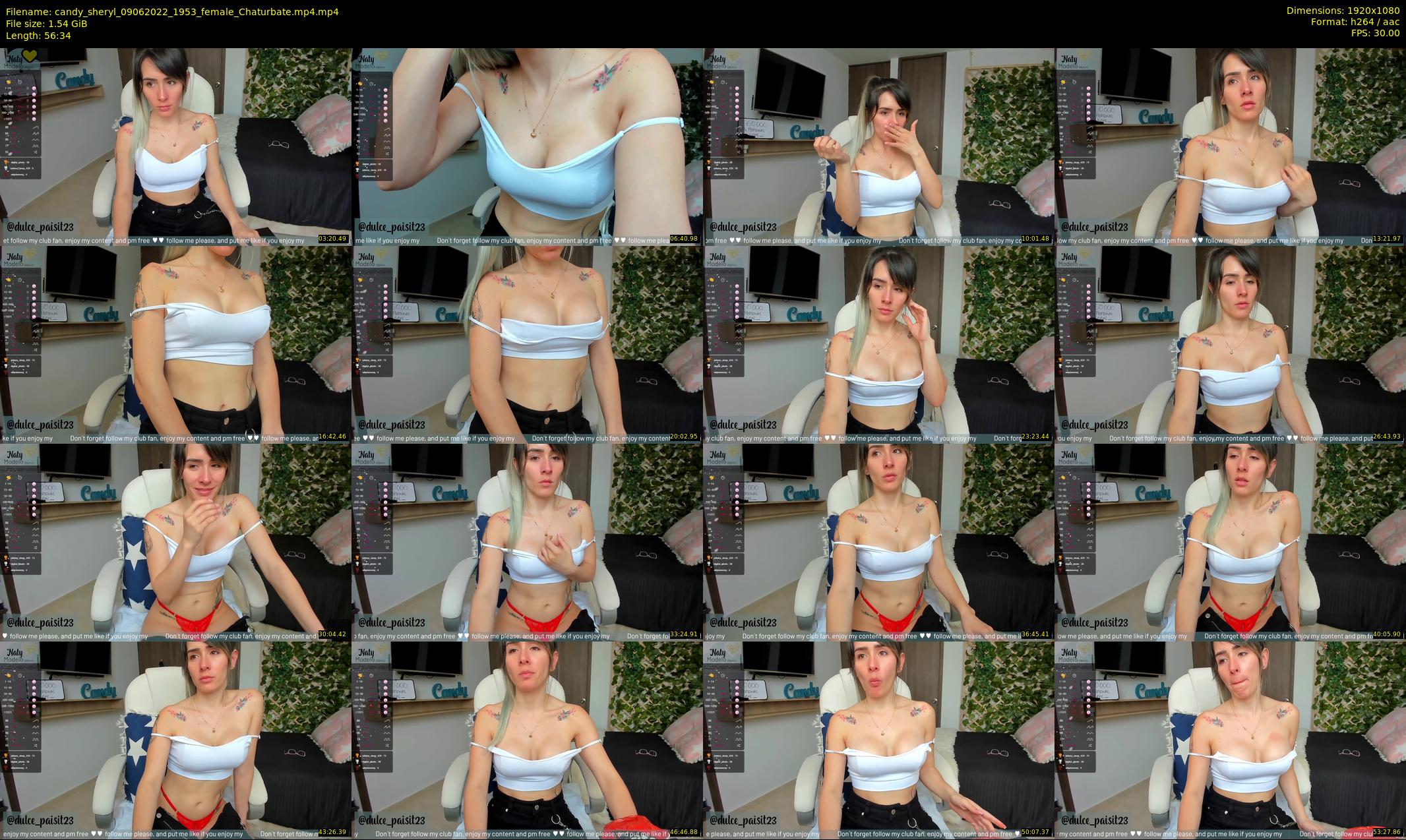 candy_sheryl — 57 minute Chaturbate female cam show recording, 1080p, Jun 9, 2022