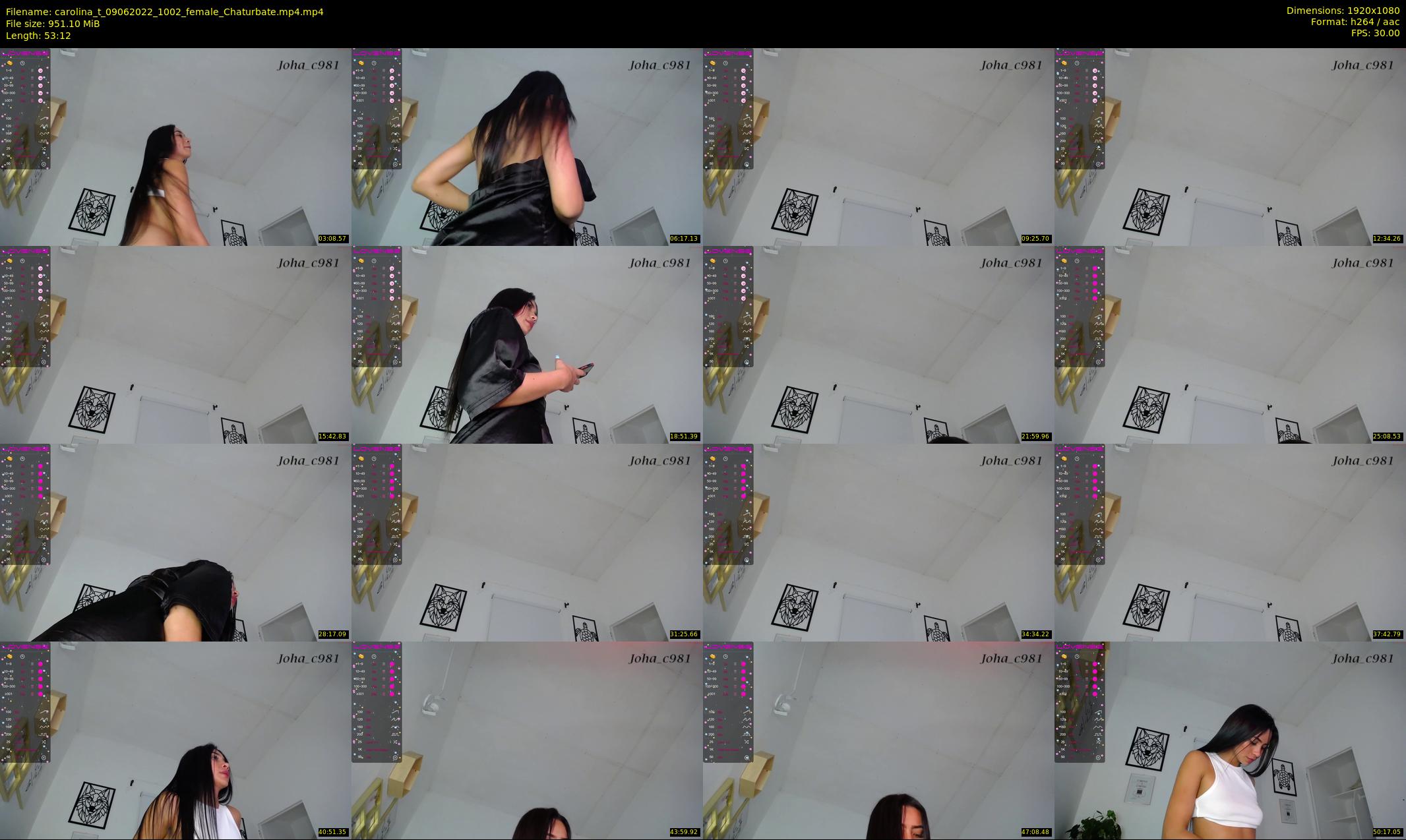 carolina_t — 54 minute Chaturbate female cam show recording, 1080p, Jun 9, 2022