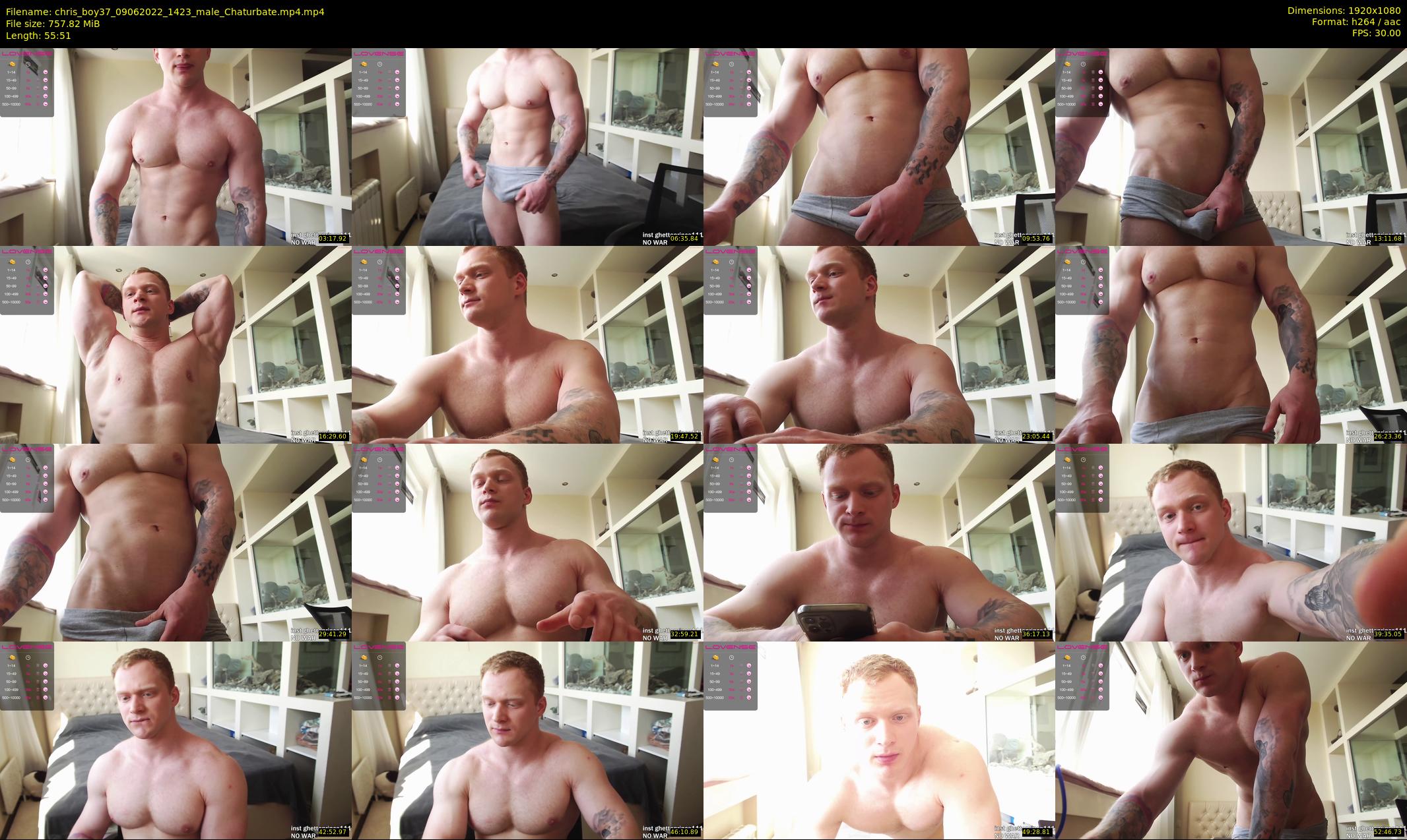 chris_boy37 — 56 minute Chaturbate male cam show recording, 1080p, Jun 9, 2022