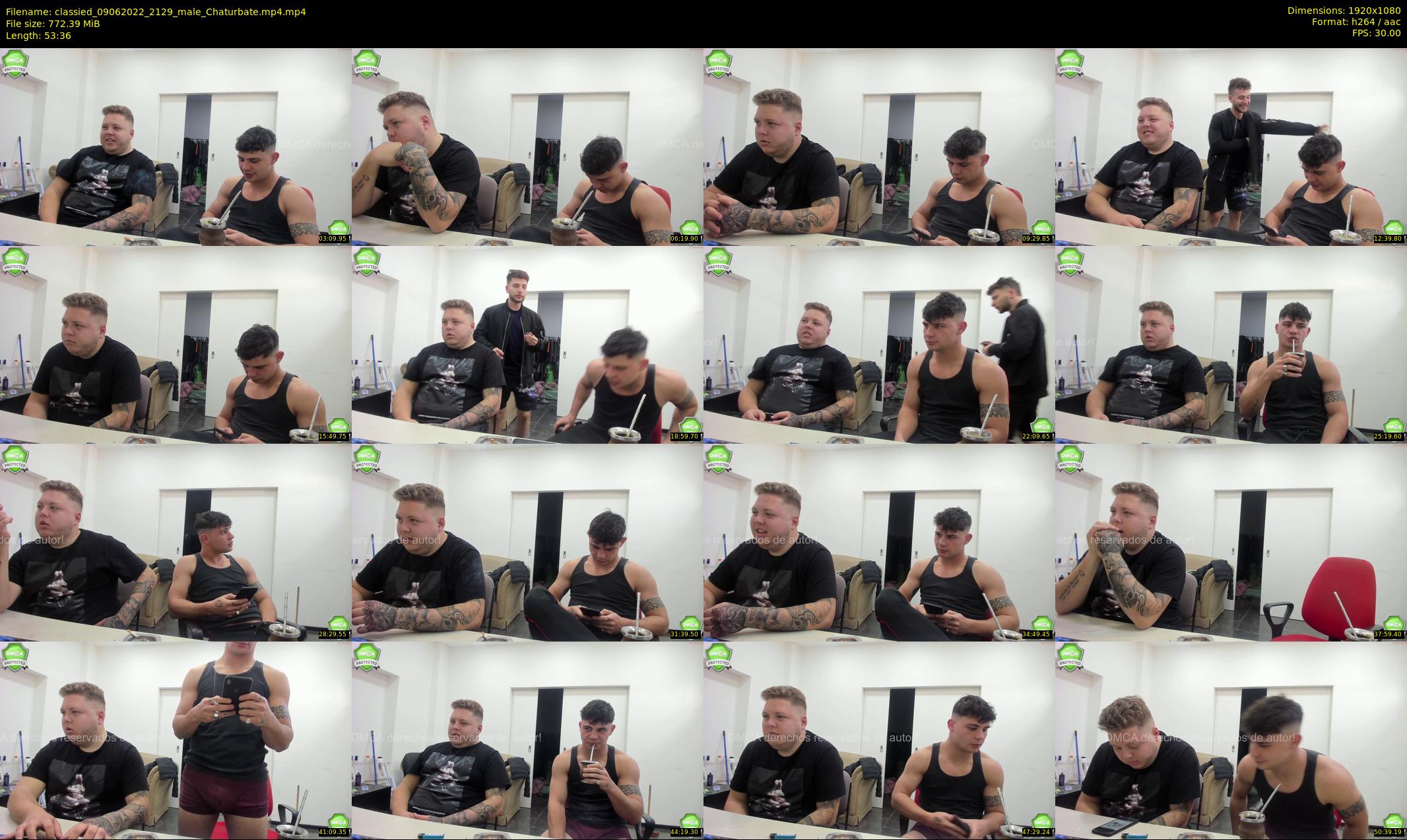 classied — 54 minute Chaturbate male cam show recording, 1080p, Jun 9, 2022