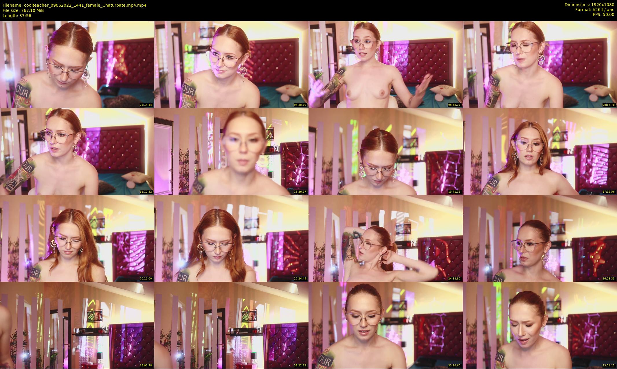 coolteacher — 38 minute Chaturbate female cam show recording, 1080p, Jun 9, 2022