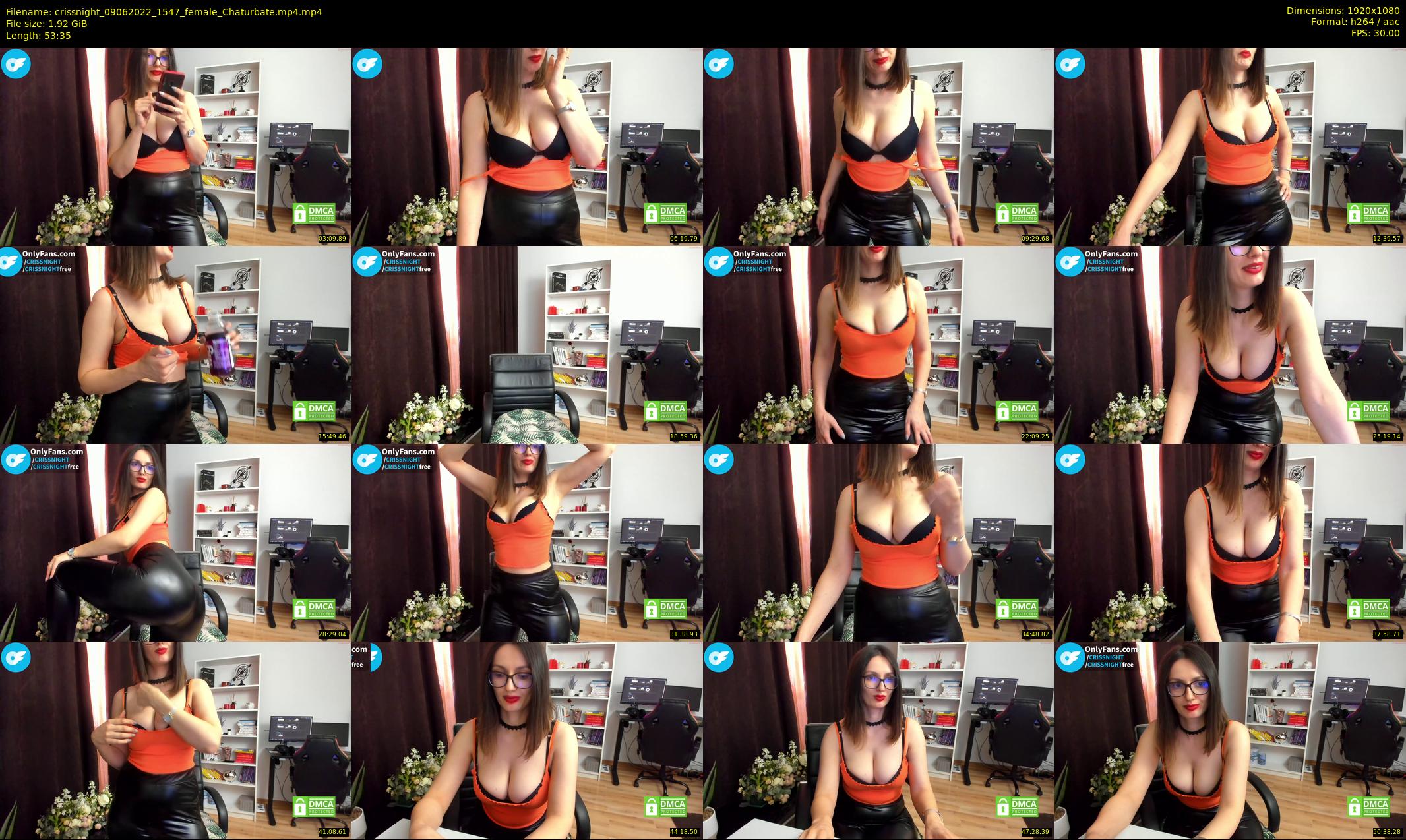 crissnight — 54 minute Chaturbate female cam show recording, 1080p, Jun 9, 2022