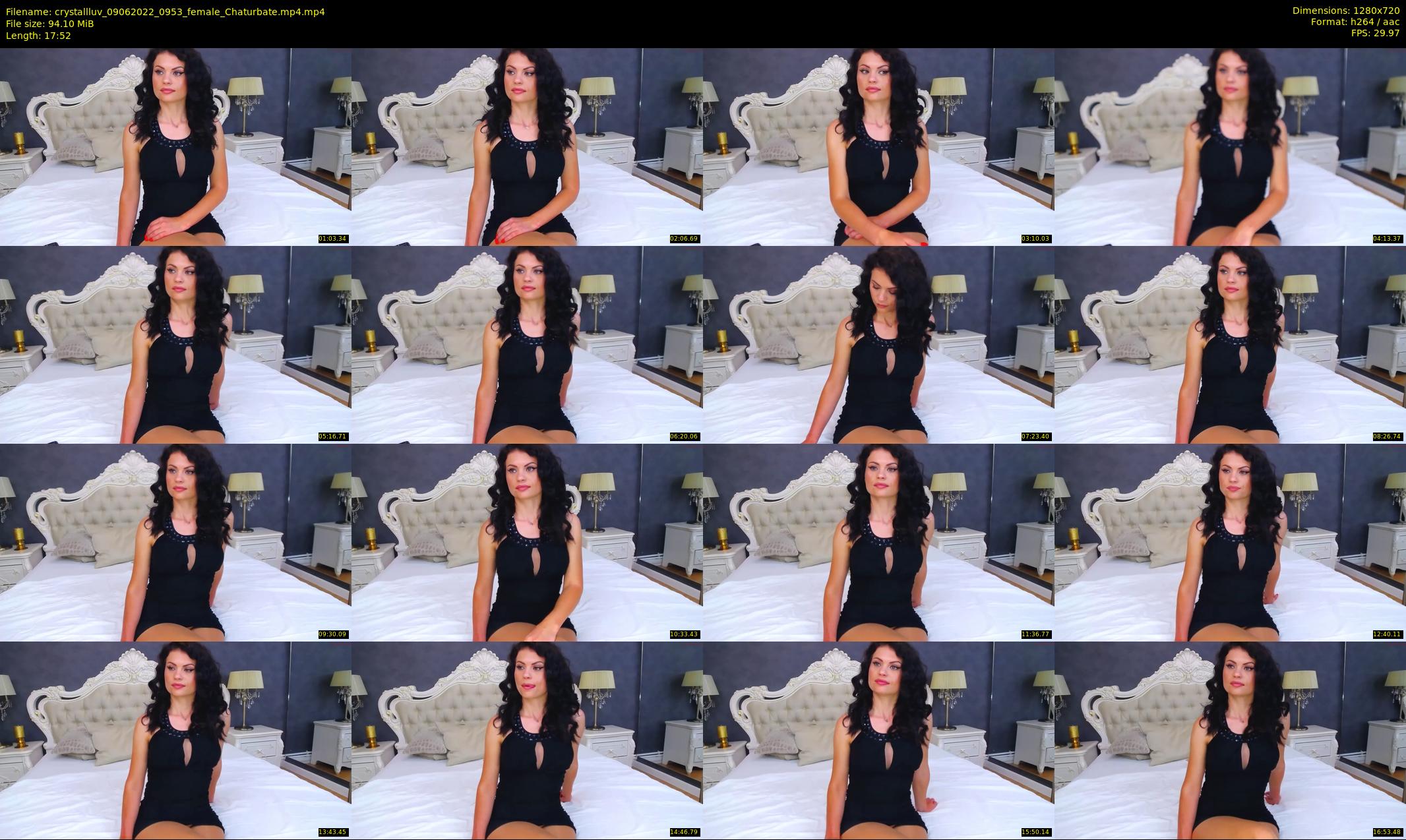 crystallluv — 18 minute Chaturbate female cam show recording, 720p, Jun 9, 2022