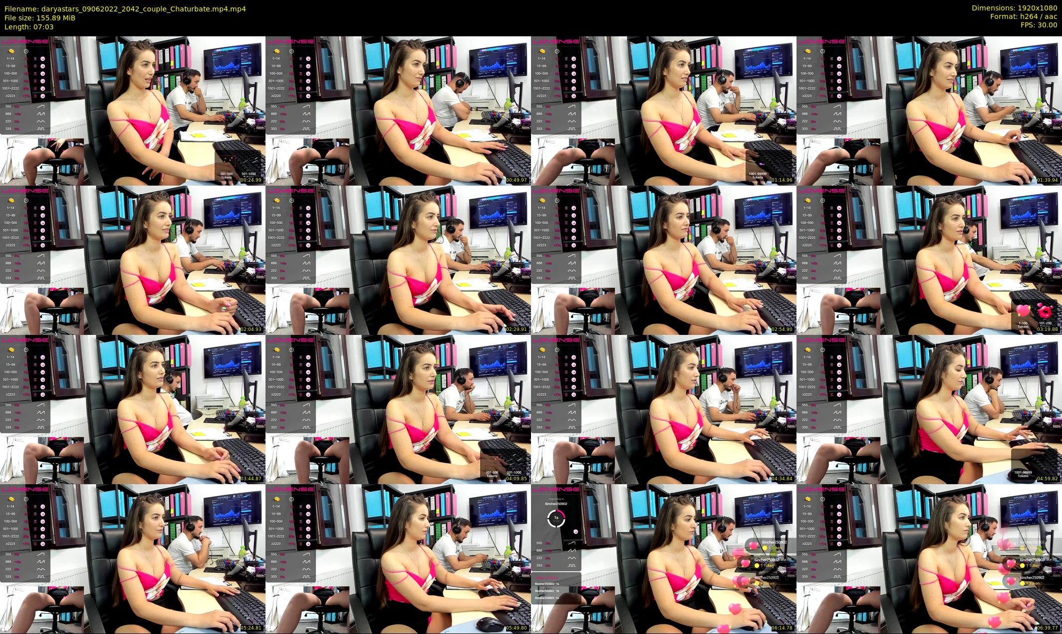 daryastars — 8 minute Chaturbate couple cam show recording, 1080p, Jun 9, 2022