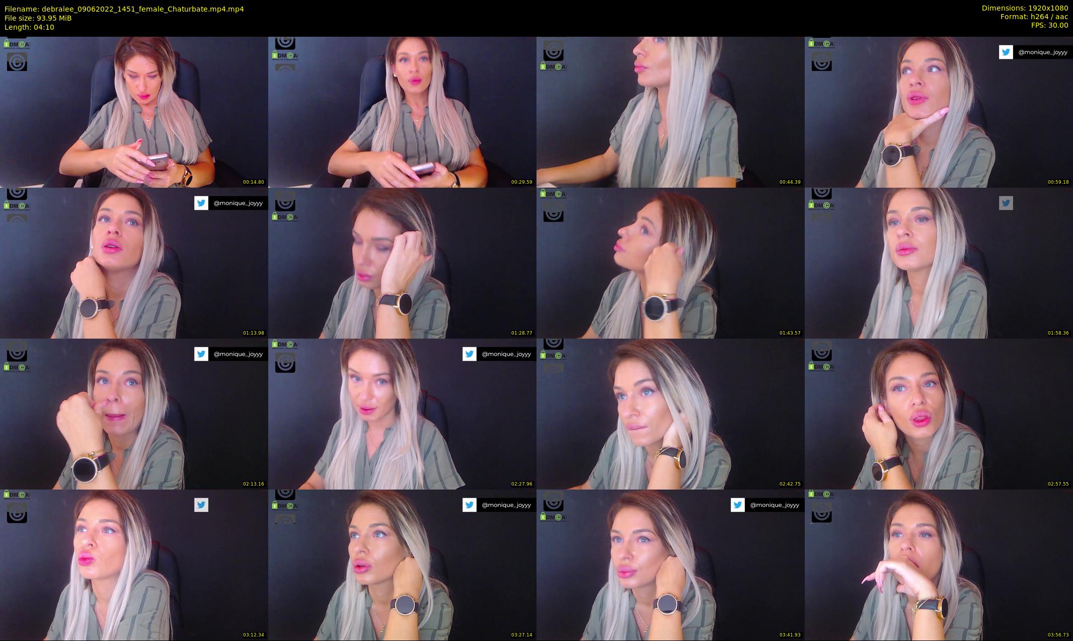 debralee — 5 minute Chaturbate female cam show recording, 1080p, Jun 9, 2022