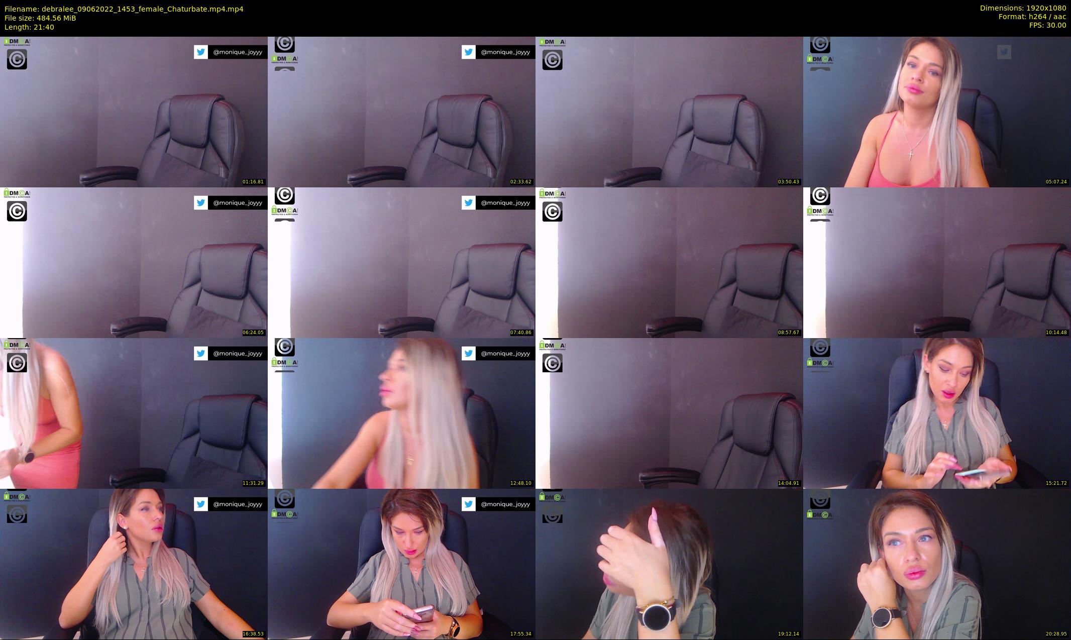 debralee — 22 minute Chaturbate female cam show recording, 1080p, Jun 9, 2022