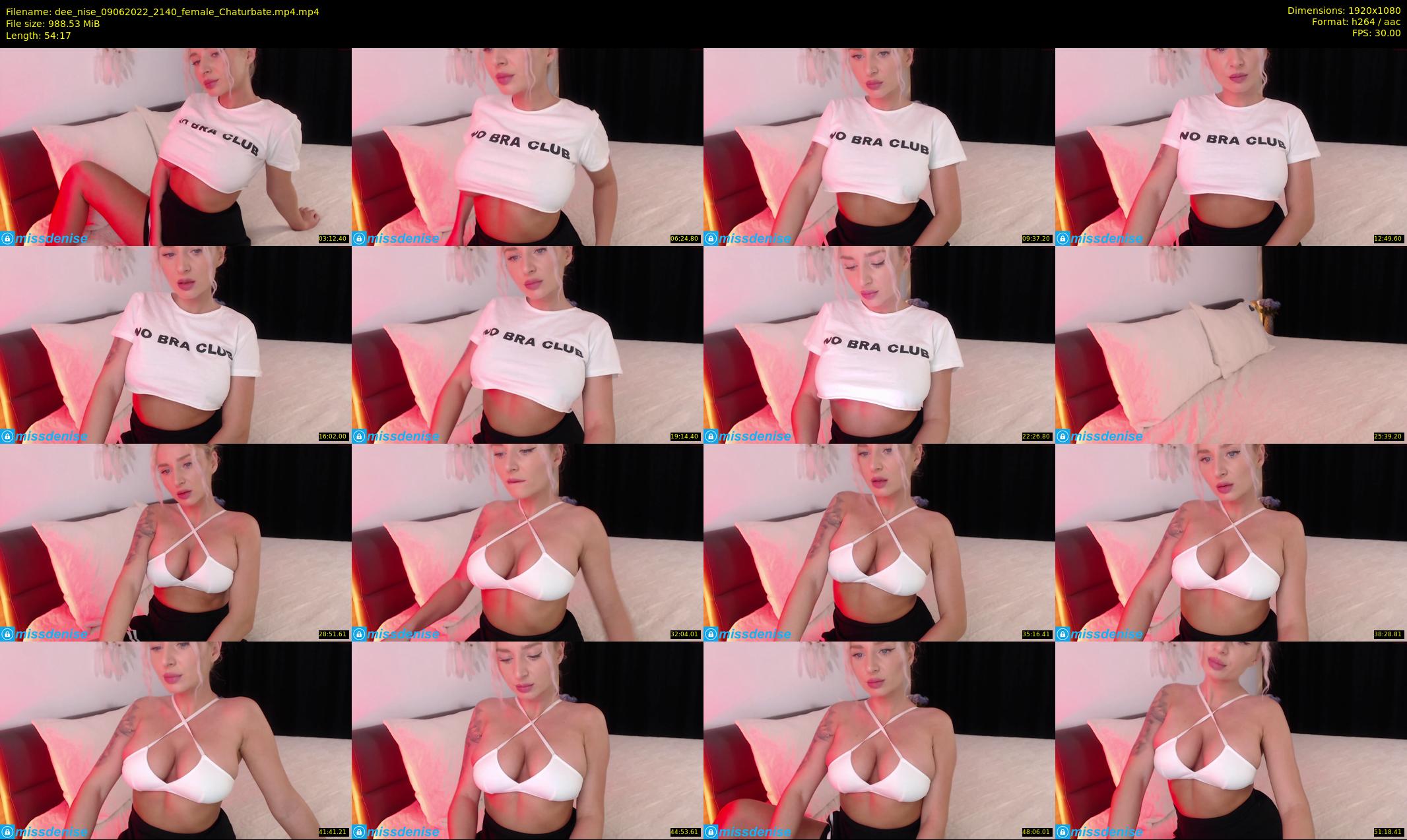 dee_nise — 55 minute Chaturbate female cam show recording, 1080p, Jun 9, 2022