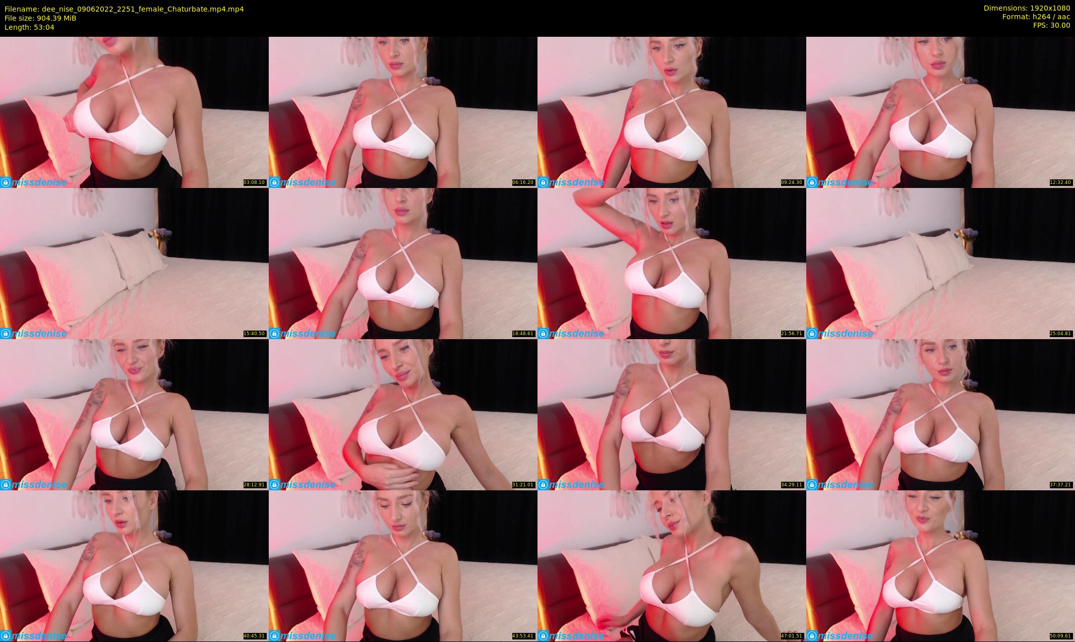 dee_nise — 54 minute Chaturbate female cam show recording, 1080p, Jun 9, 2022