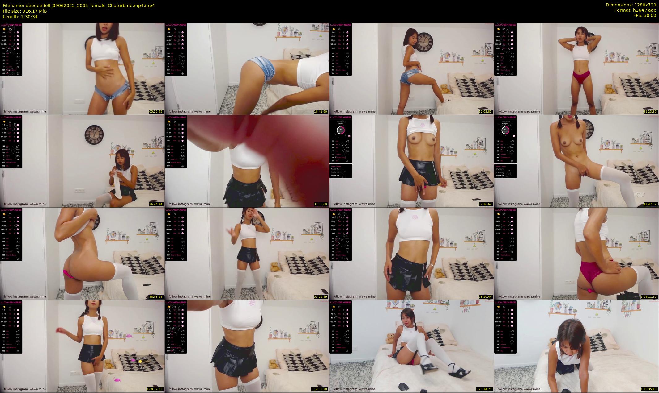 deedeedoll — 91 minute Chaturbate female cam show recording, 720p, Jun 9, 2022