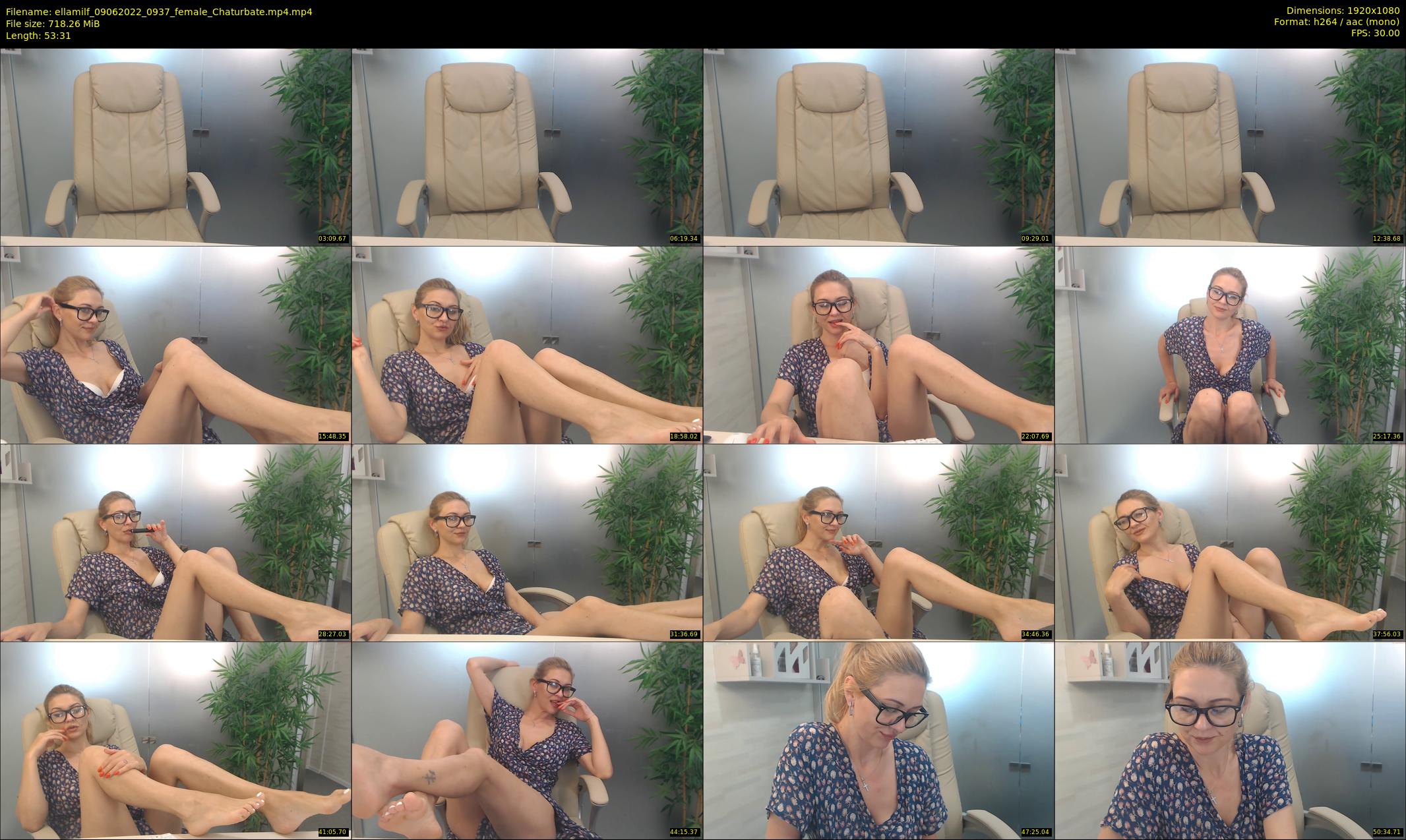 ellamilf — 54 minute Chaturbate female cam show recording, 1080p, Jun 9, 2022