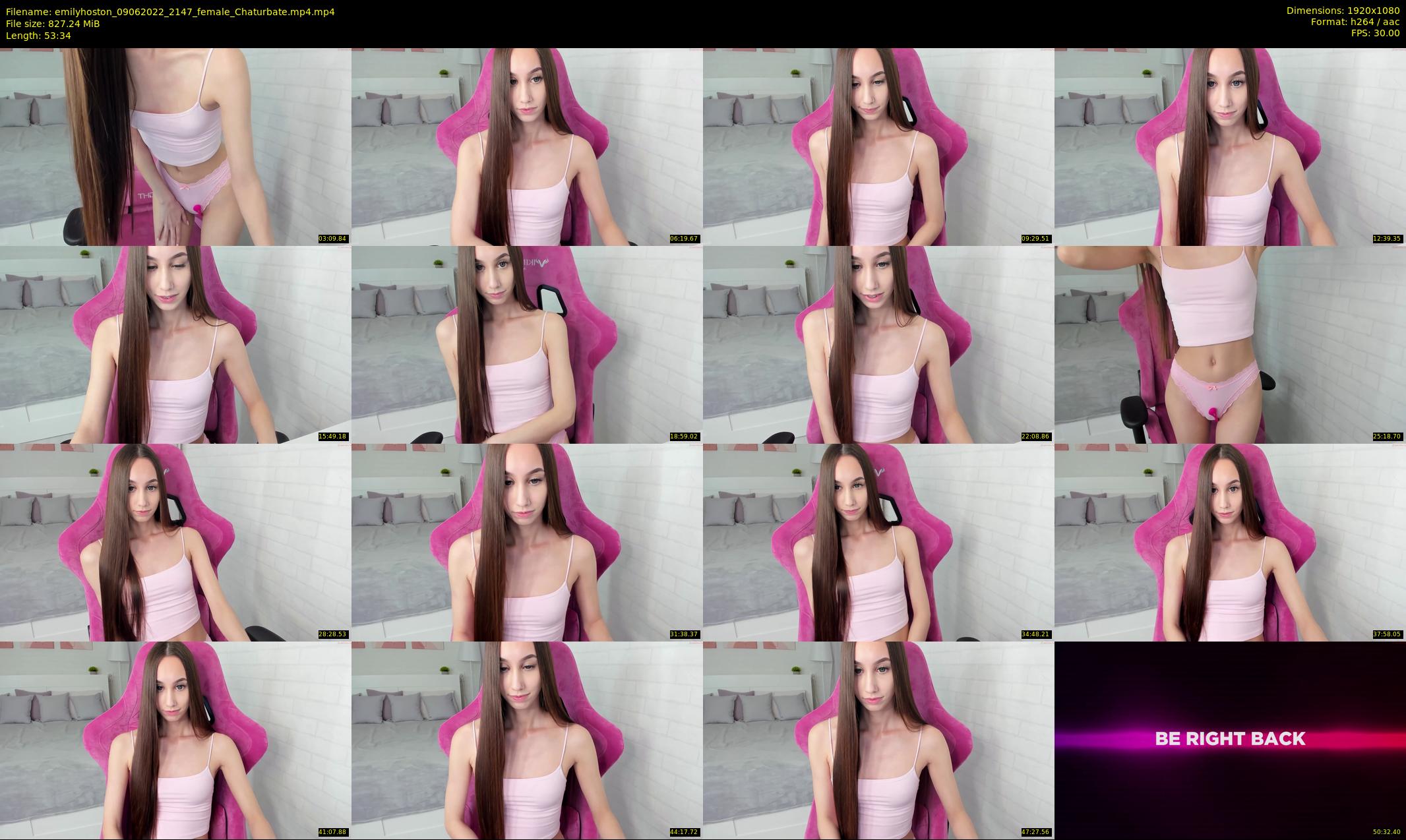 emilyhoston — 54 minute Chaturbate female cam show recording, 1080p, Jun 9, 2022