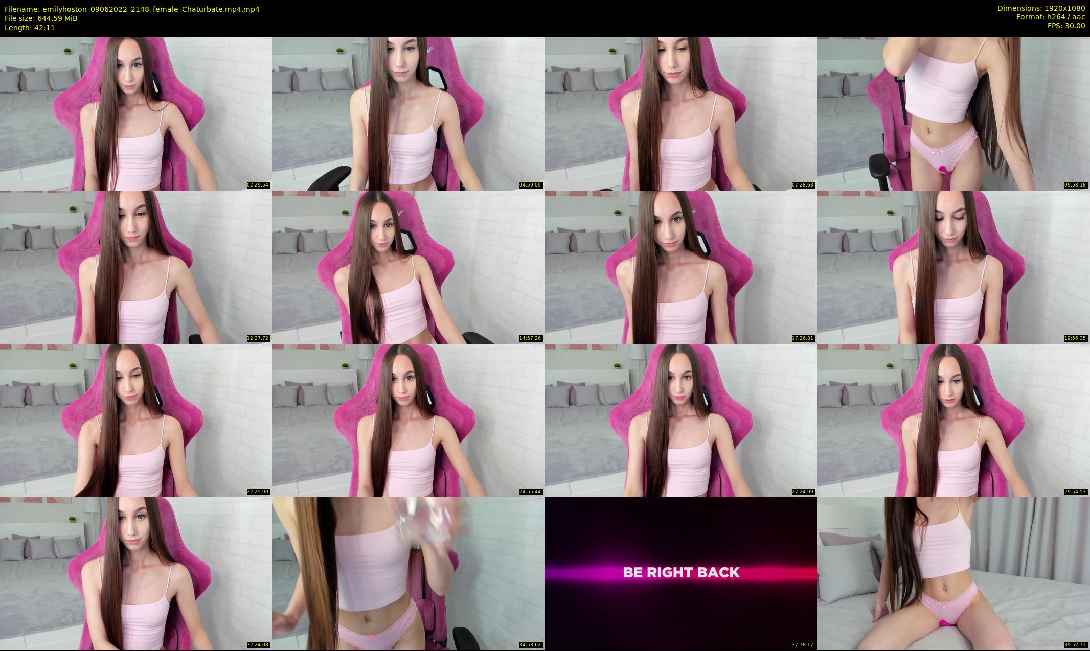 emilyhoston — 43 minute Chaturbate female cam show recording, 1080p, Jun 9, 2022