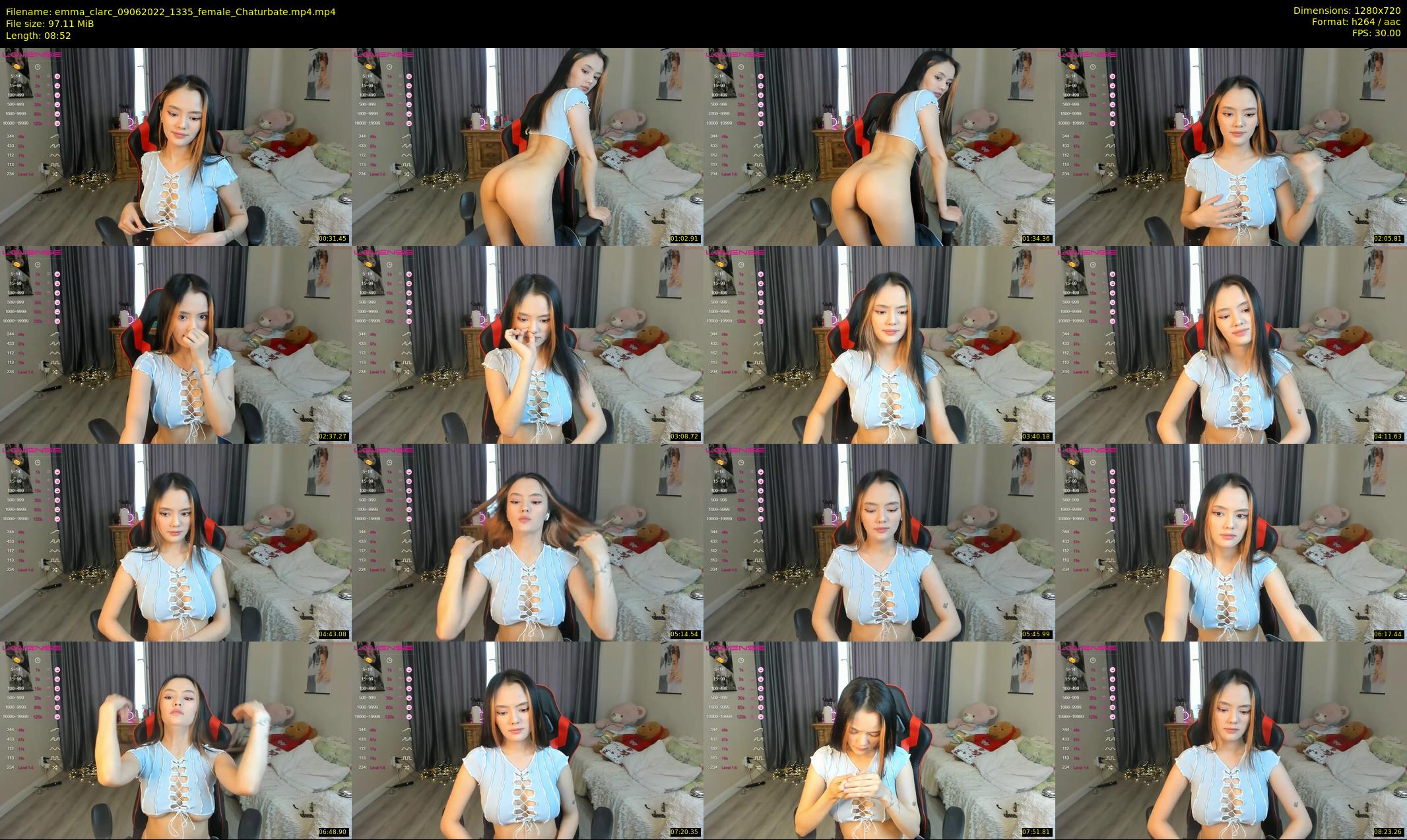 emma_clarc — 9 minute Chaturbate female cam show recording, 720p, Jun 9, 2022