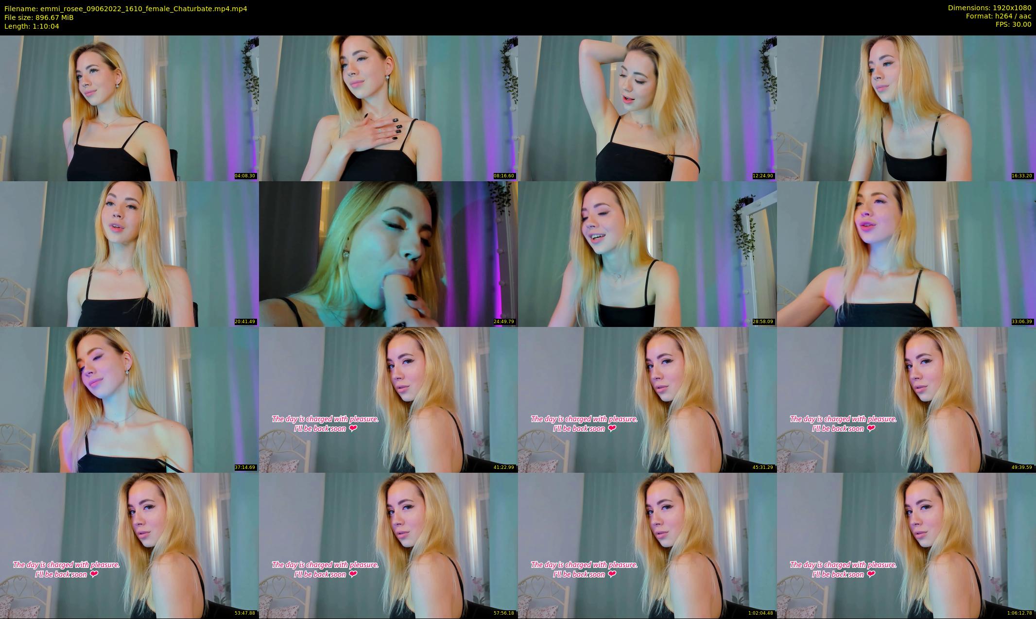 emmi_rosee — 71 minute Chaturbate female cam show recording, 1080p, Jun 9, 2022