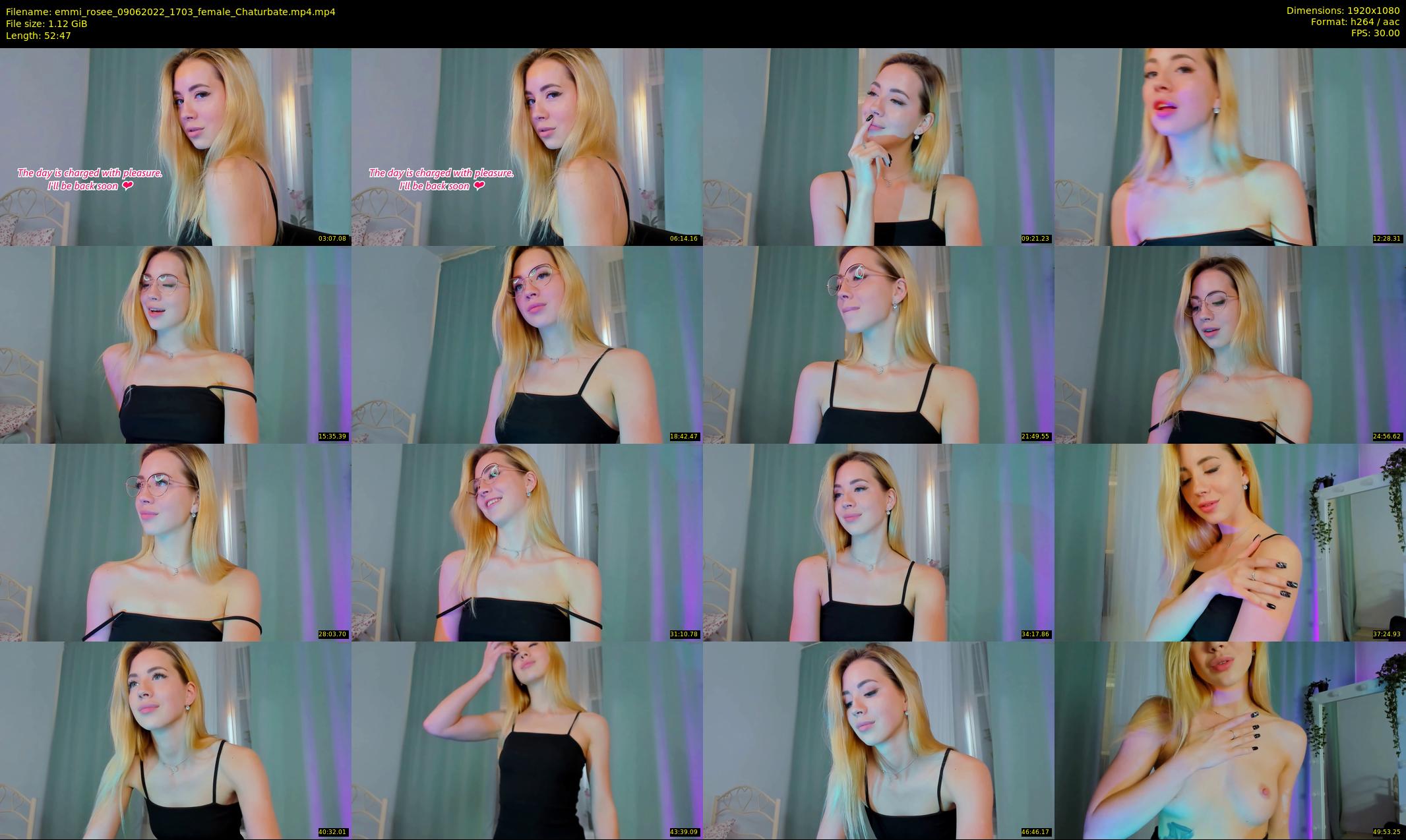 emmi_rosee — 53 minute Chaturbate female cam show recording, 1080p, Jun 9, 2022