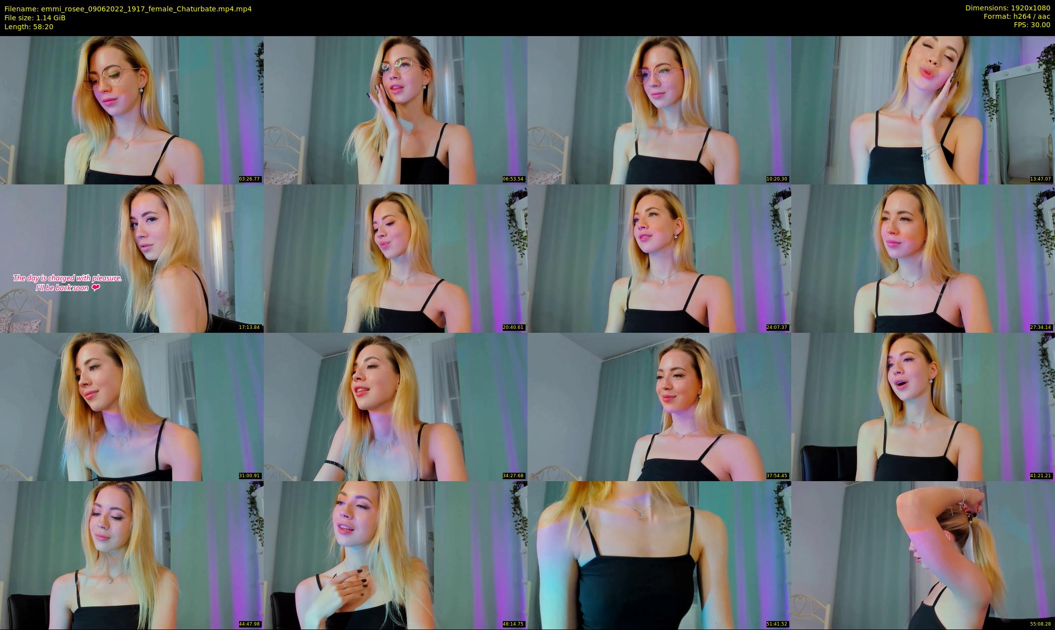 emmi_rosee — 59 minute Chaturbate female cam show recording, 1080p, Jun 9, 2022