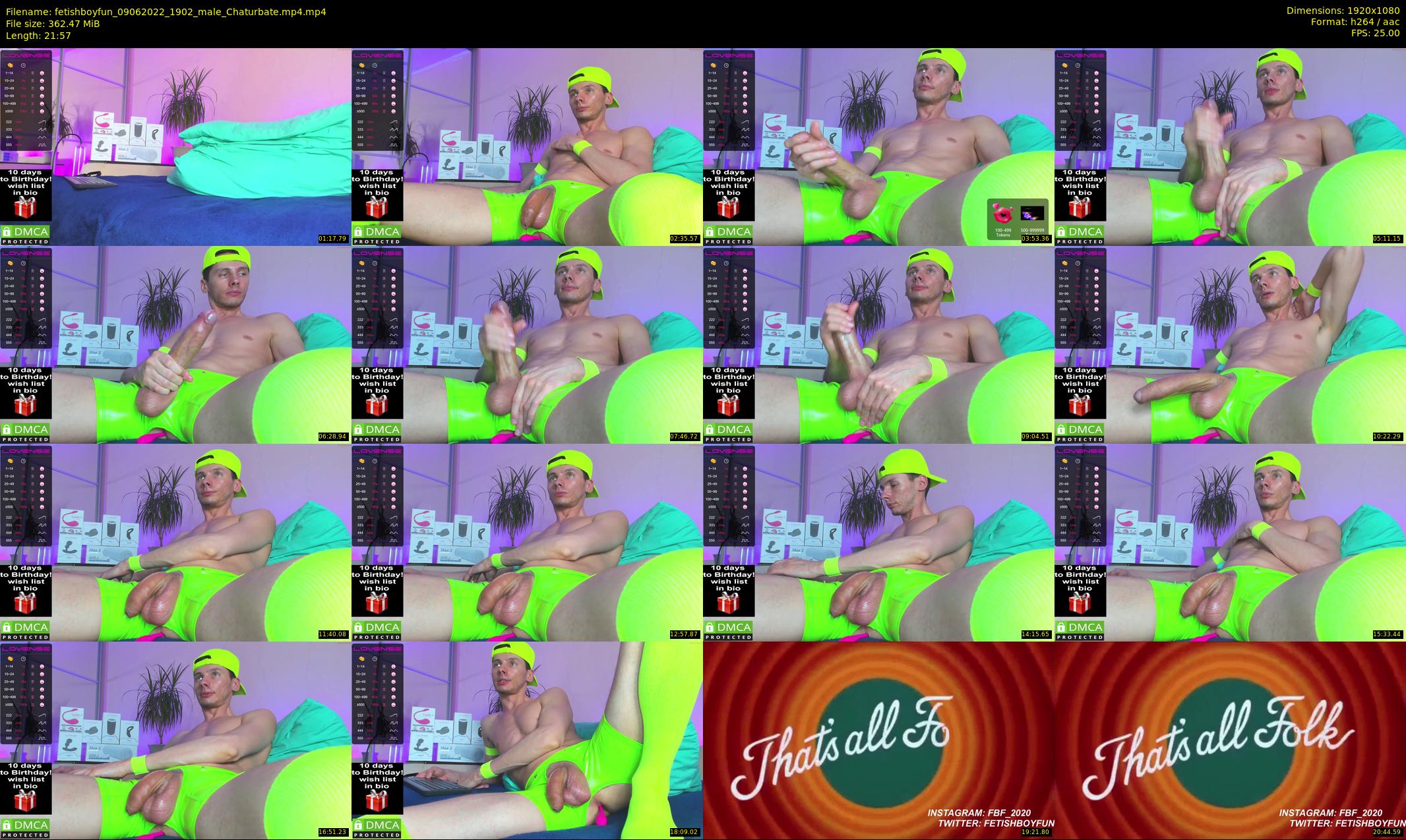 fetishboyfun — 22 minute Chaturbate male cam show recording, 1080p, Jun 9, 2022