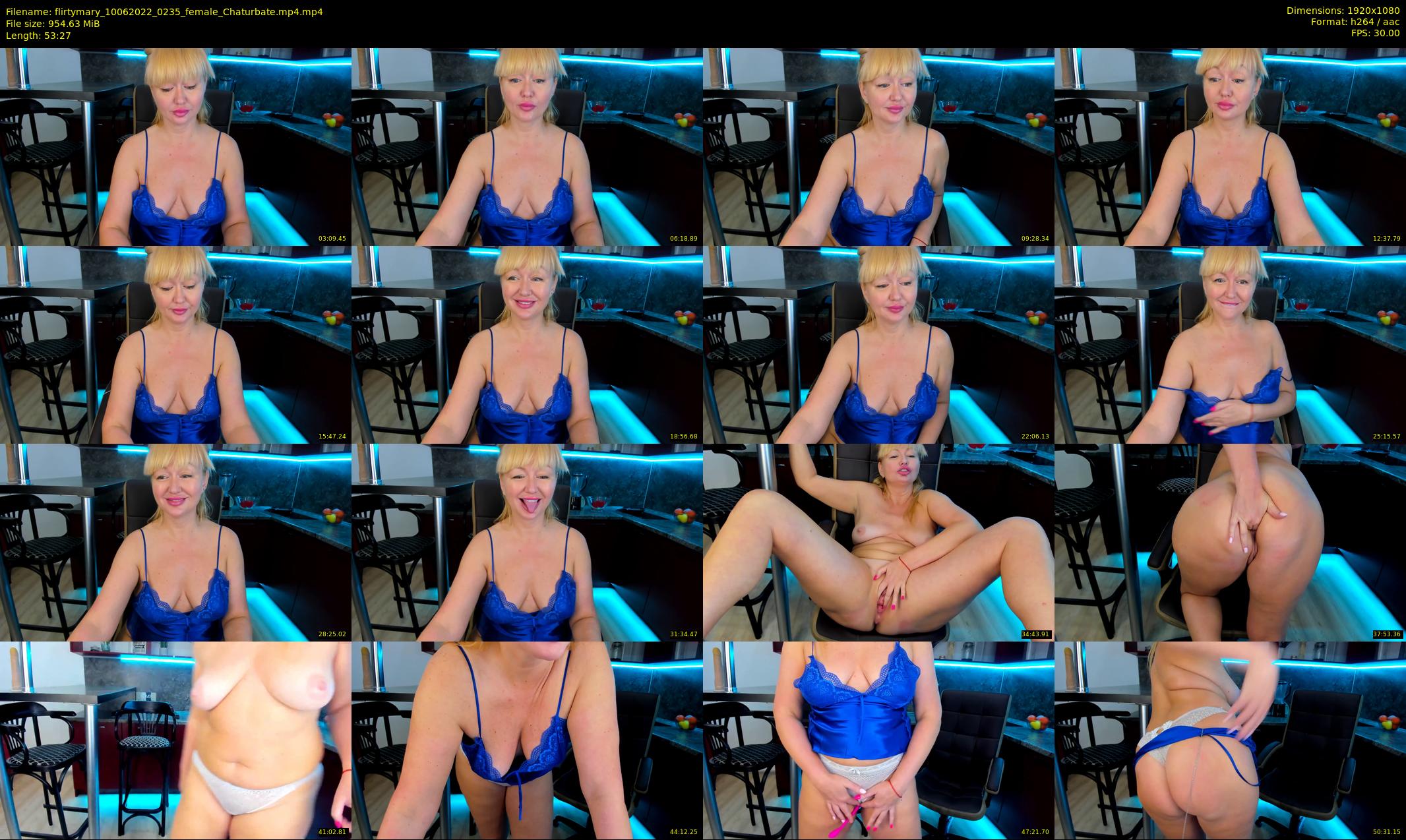 flirtymary — 54 minute Chaturbate female cam show recording, 1080p, Jun 10, 2022