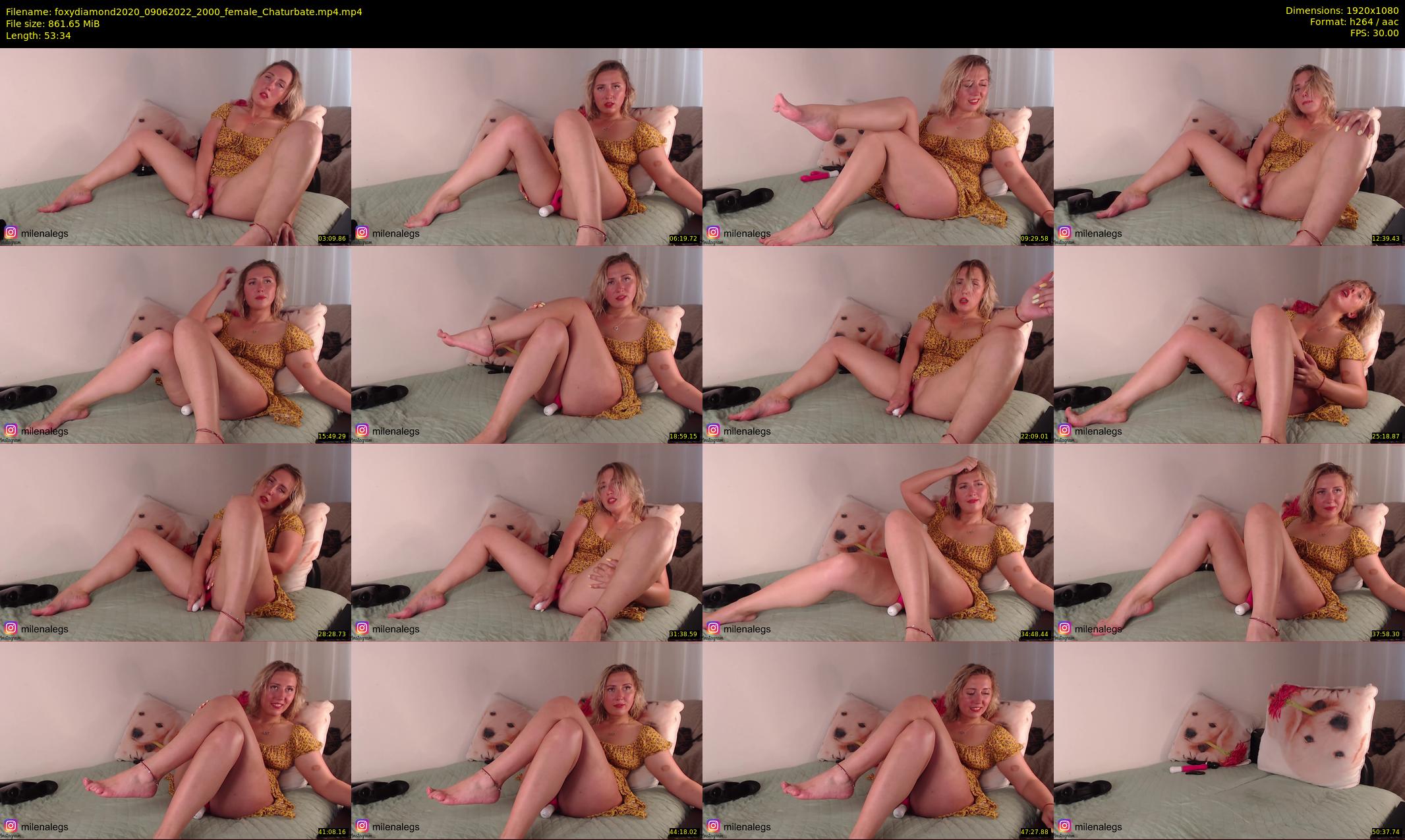 foxydiamond2020 — 54 minute Chaturbate female cam show recording, 1080p, Jun 9, 2022