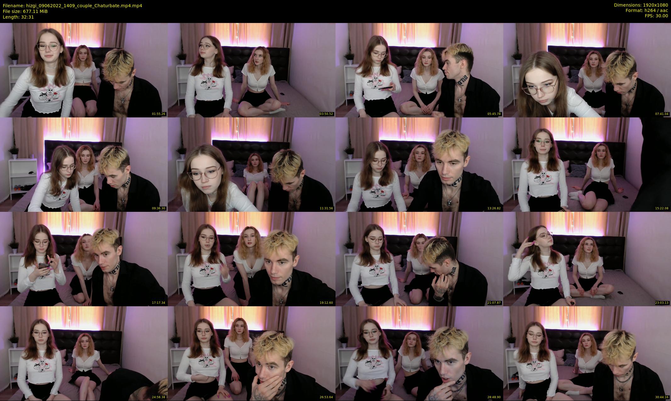 hizgi — 33 minute Chaturbate couple cam show recording, 1080p, Jun 9, 2022