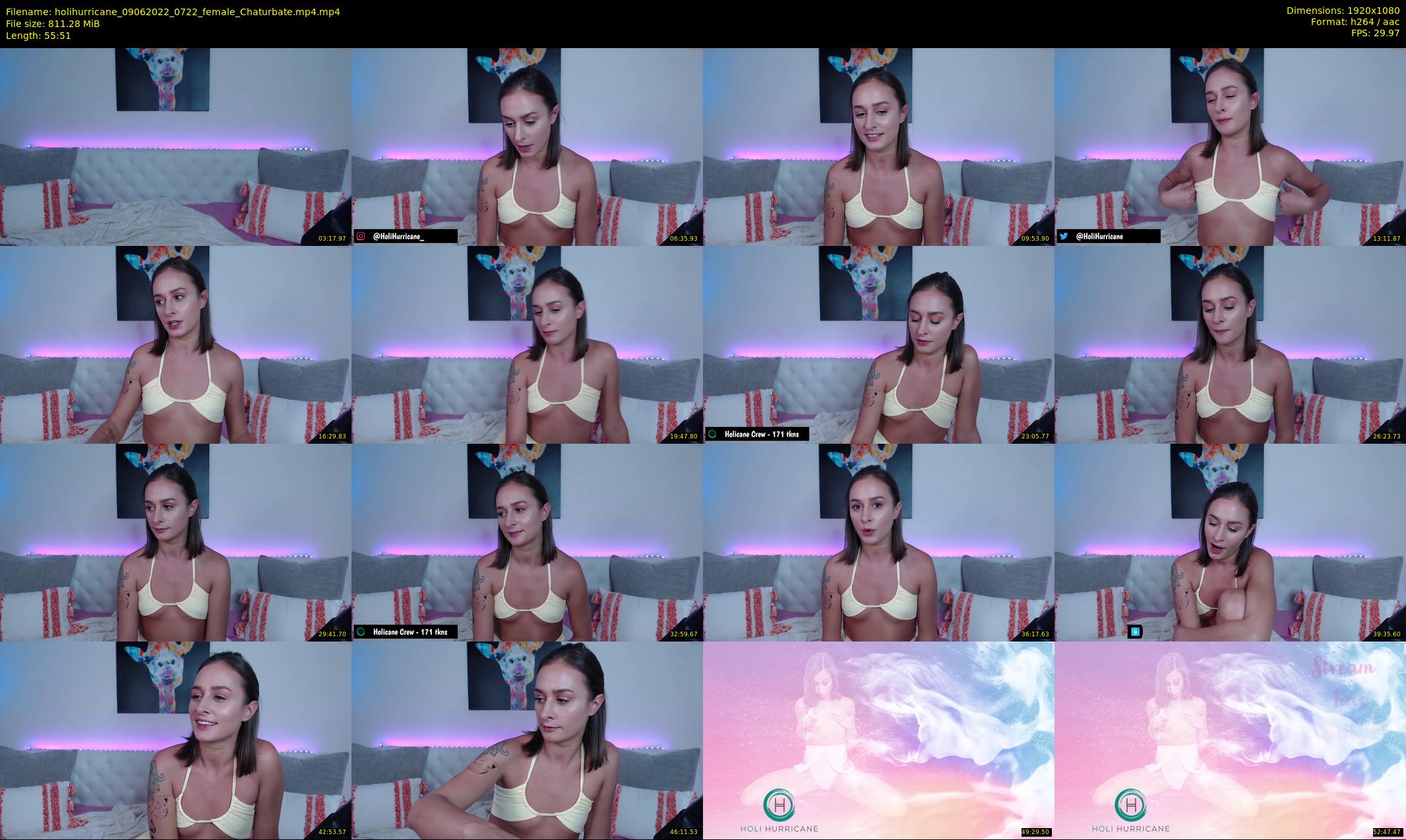 holihurricane — 56 minute Chaturbate female cam show recording, 1080p, Jun 9, 2022