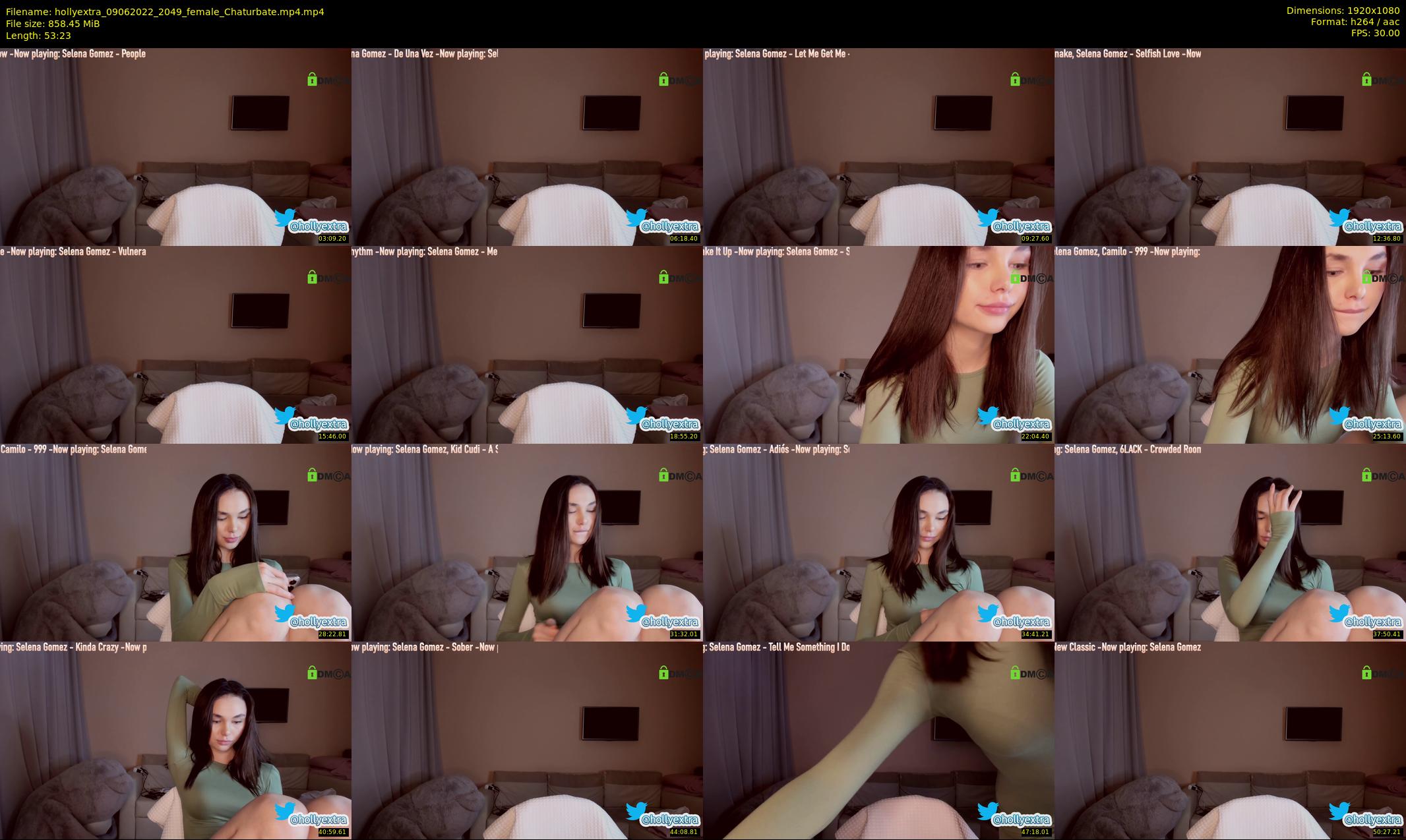 hollyextra — 54 minute Chaturbate female cam show recording, 1080p, Jun 9, 2022