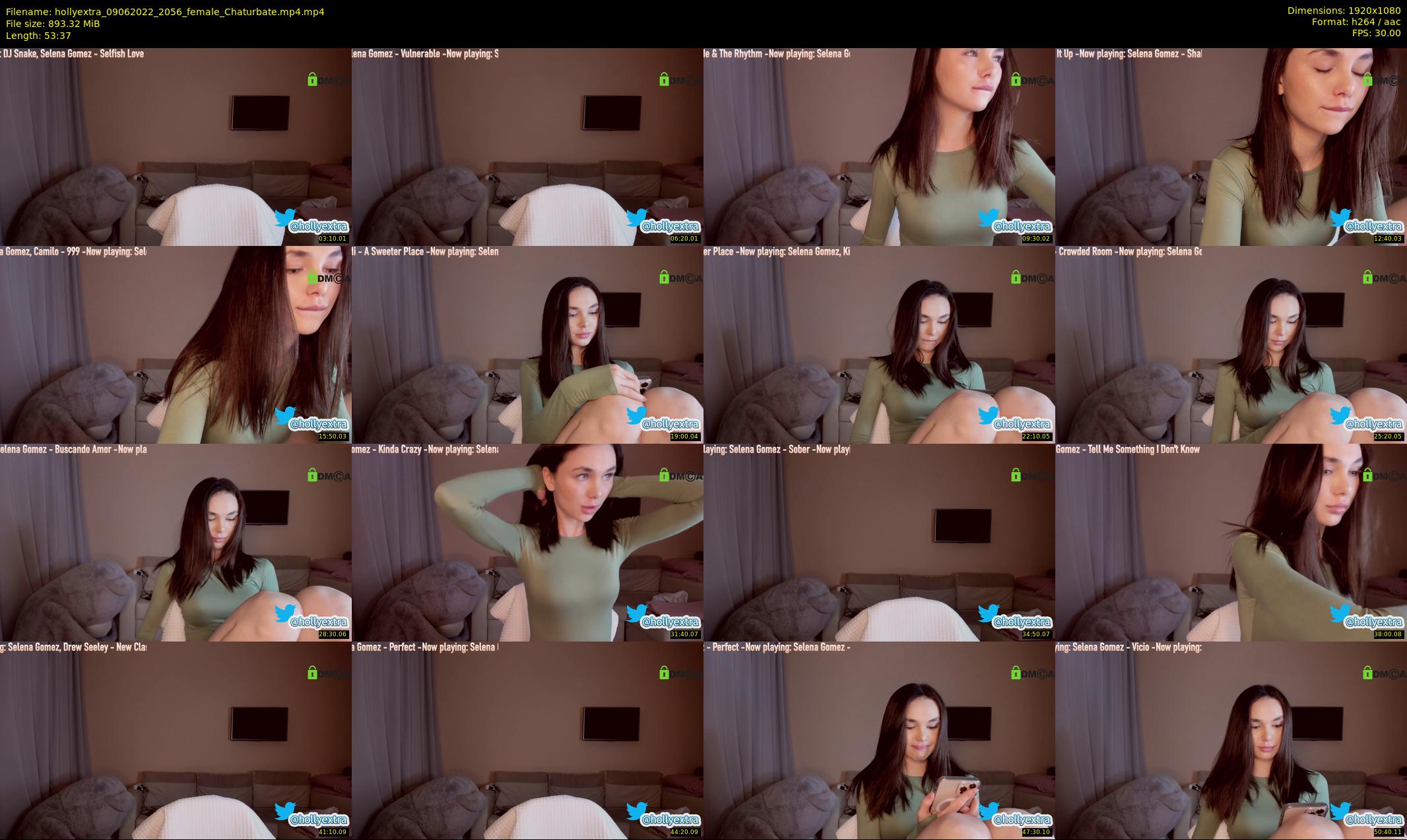 hollyextra — 54 minute Chaturbate female cam show recording, 1080p, Jun 9, 2022