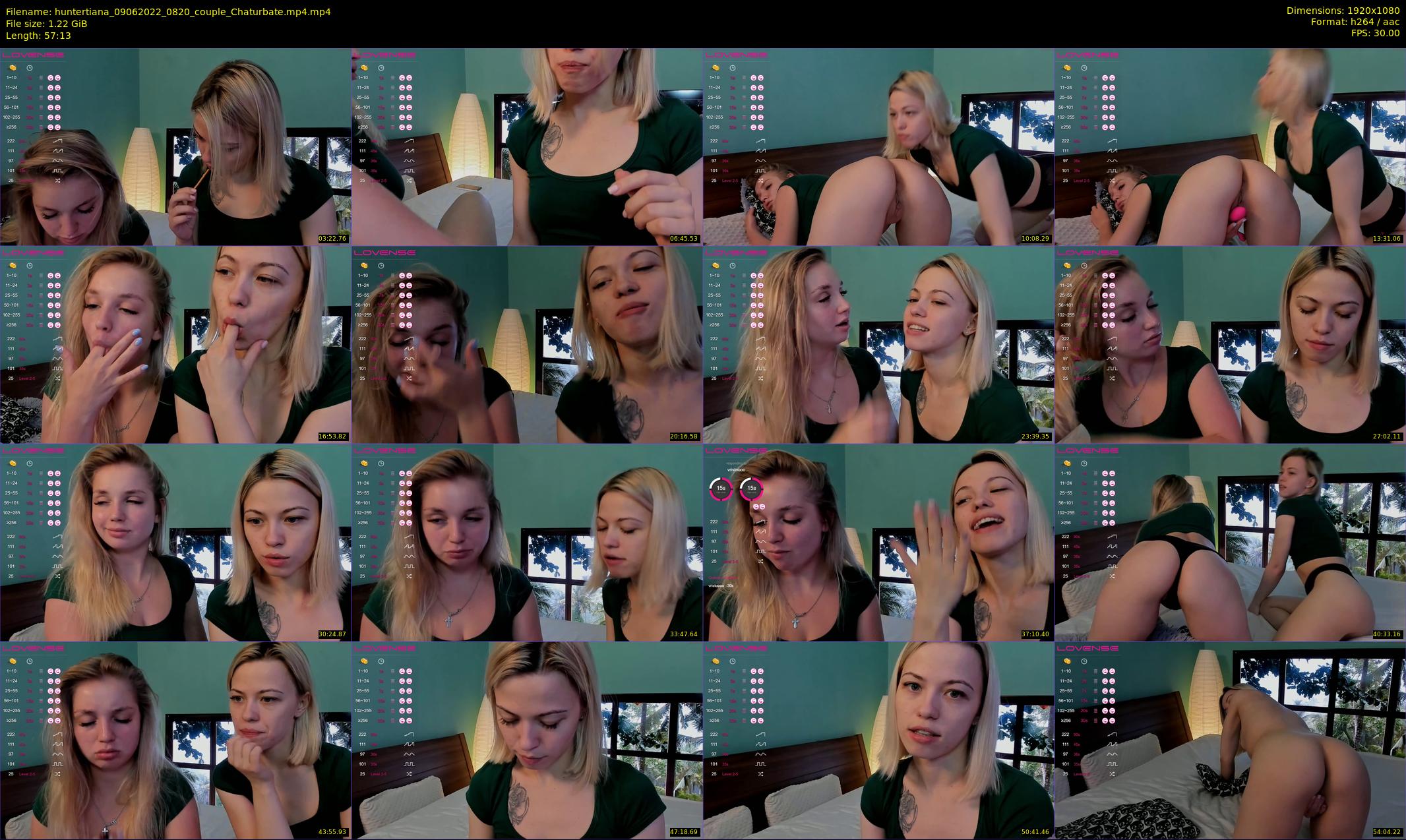 huntertiana — 58 minute Chaturbate female cam show recording, 1080p, Jun 9, 2022