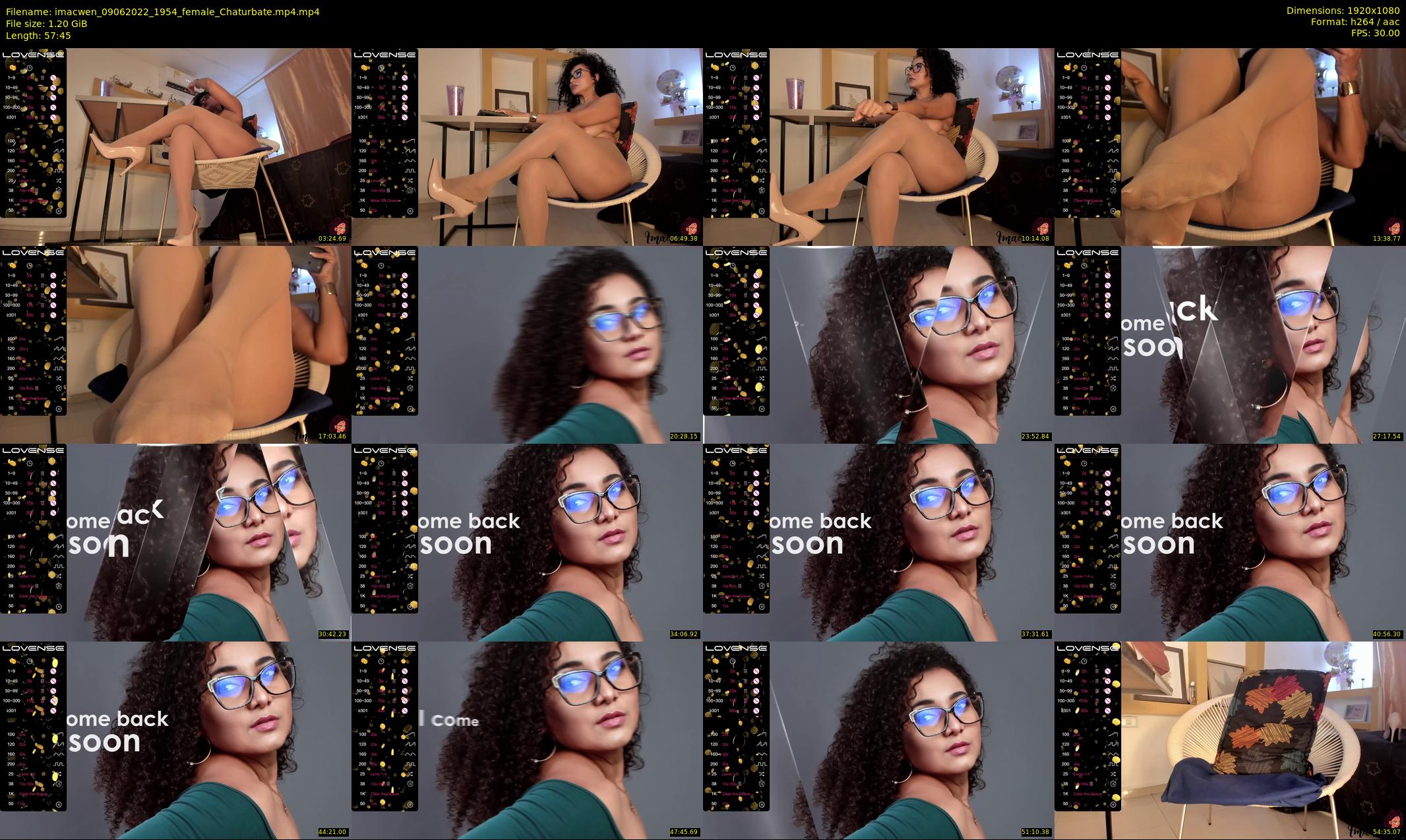 imacwen — 58 minute Chaturbate female cam show recording, 1080p, Jun 9, 2022